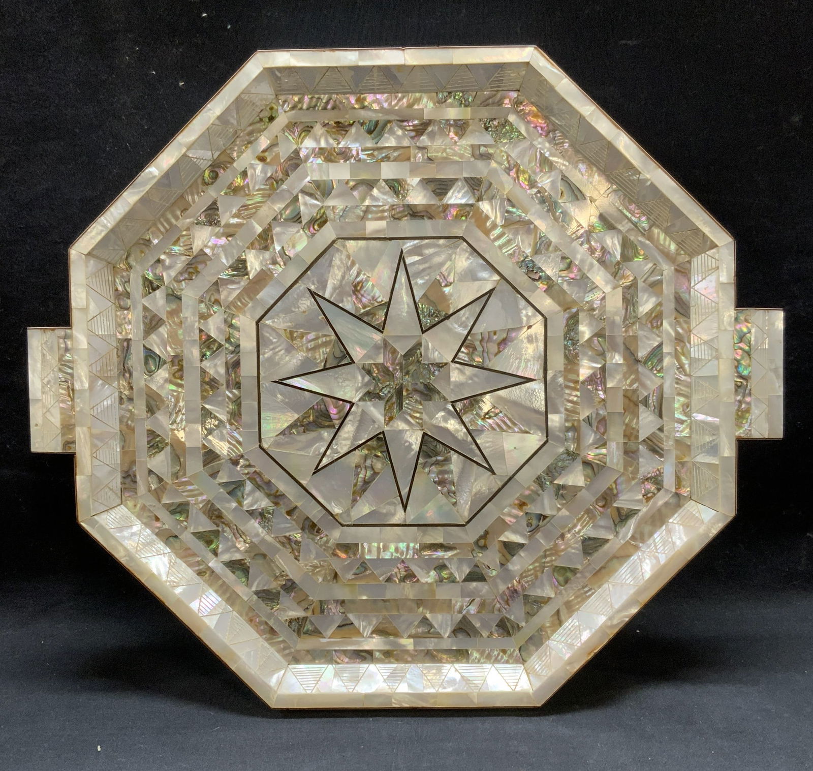 Inlaid Mother of Pearl & Abalone Tray (1 of 6)