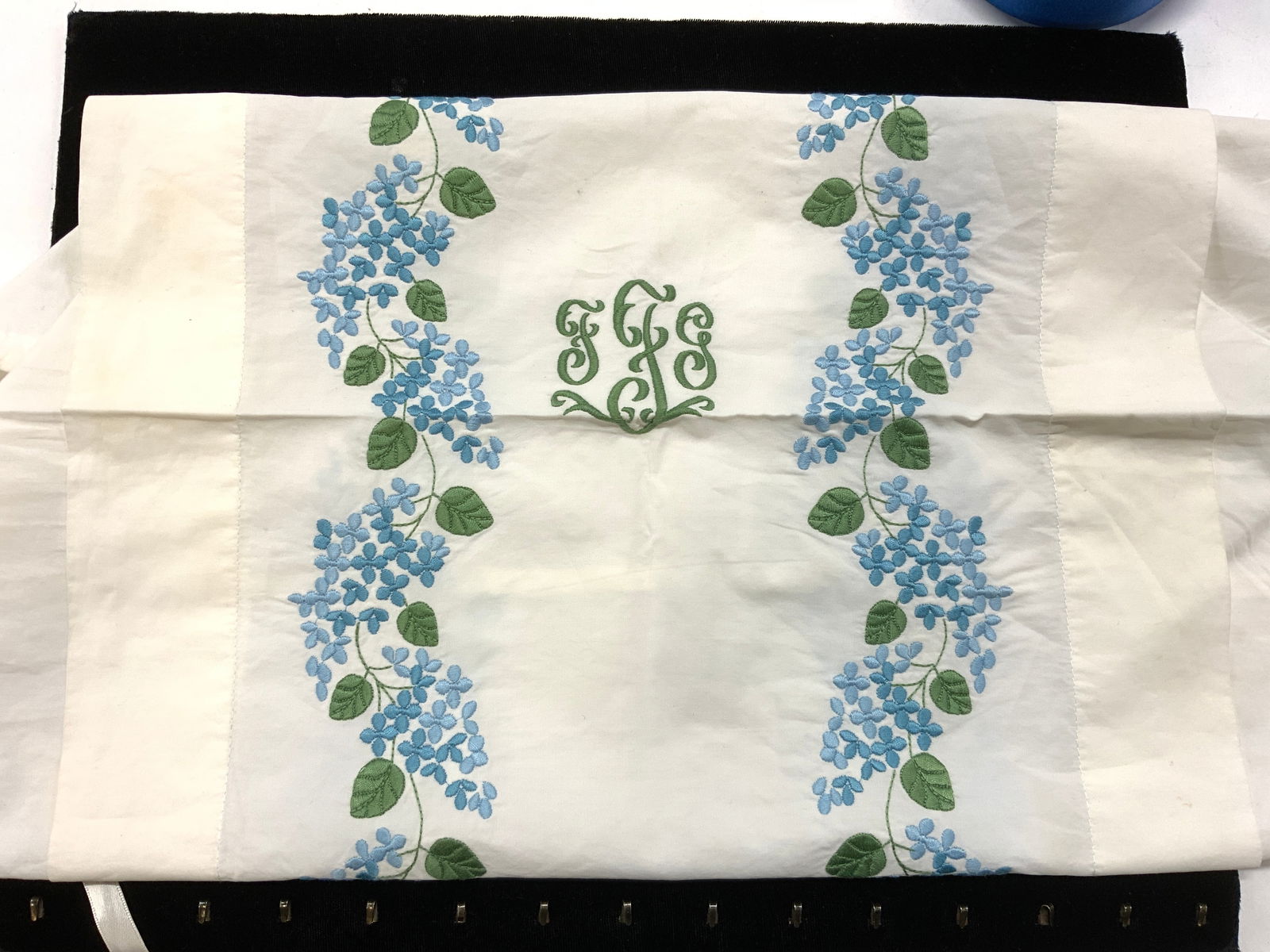 Embroidered Cotton Boudoir Pillow Case (1 of 6)