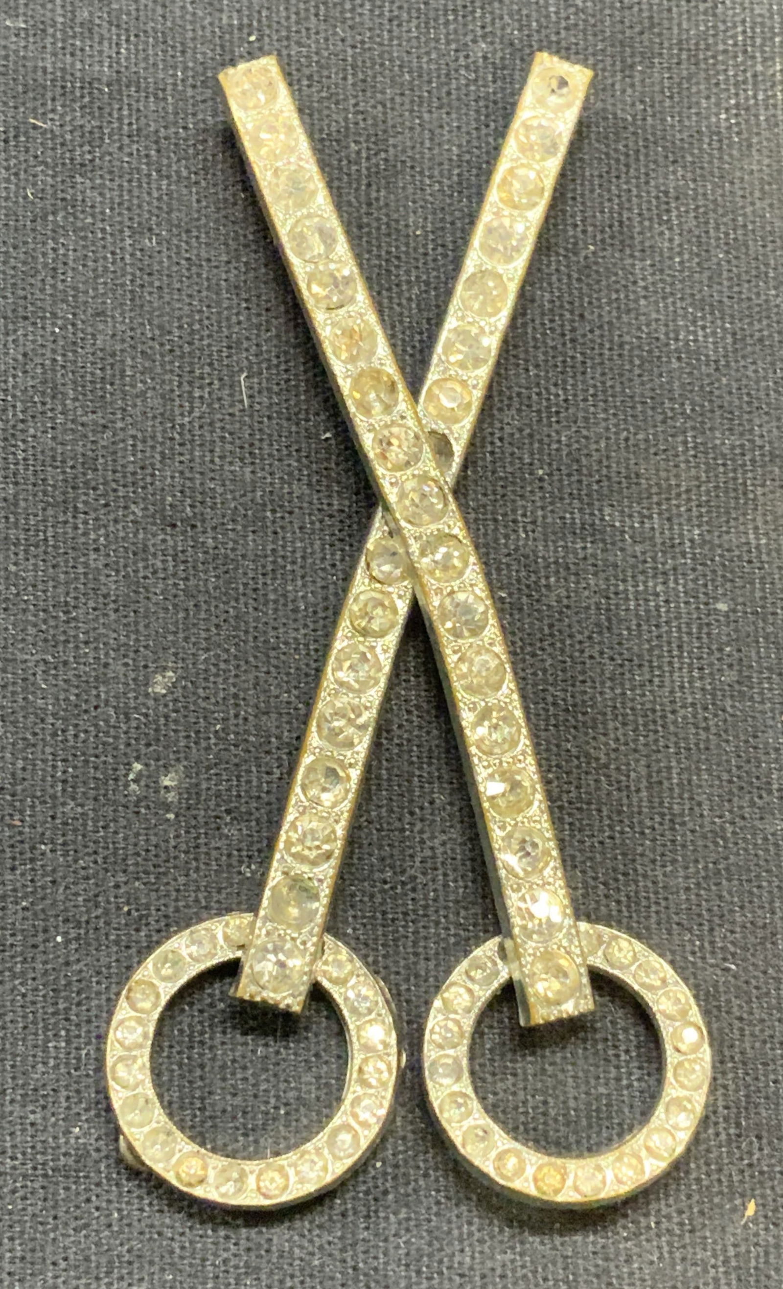 Vintage Crystal Scissor Motif Pendant (1 of 6)
