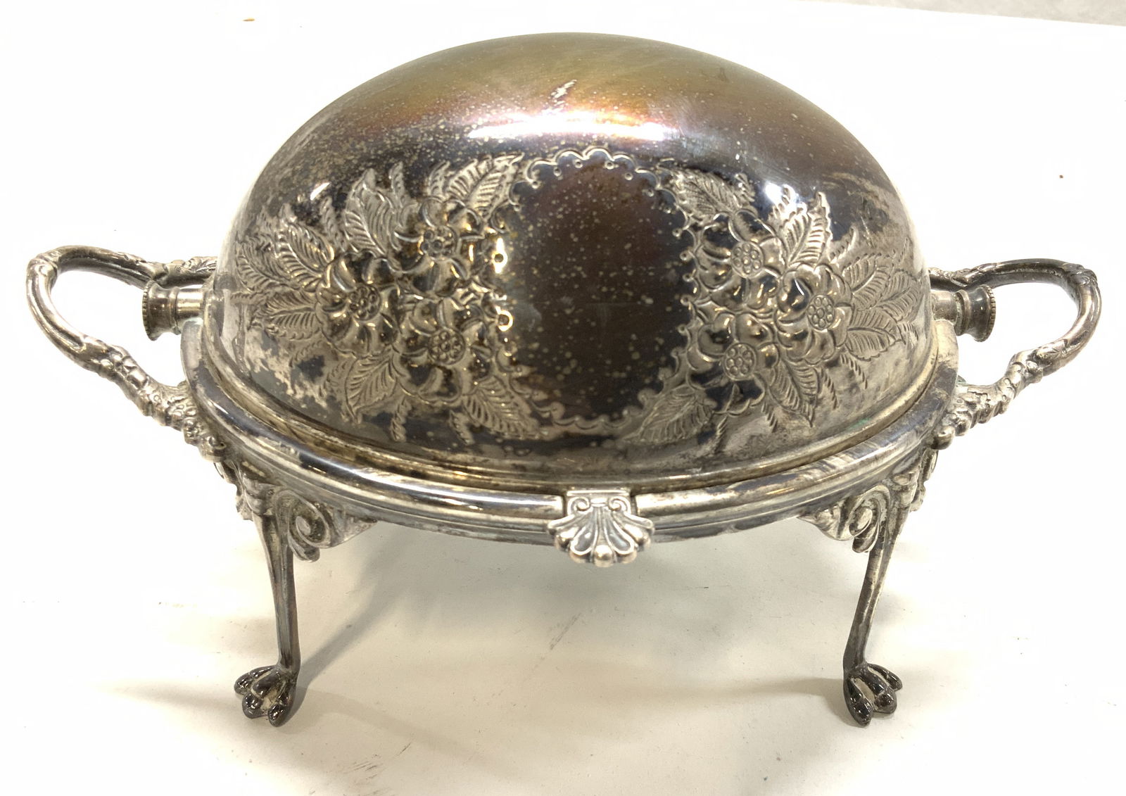 WA Silver Plate Rotating Dome Butter Dish, 3 Eng (1 of 7)