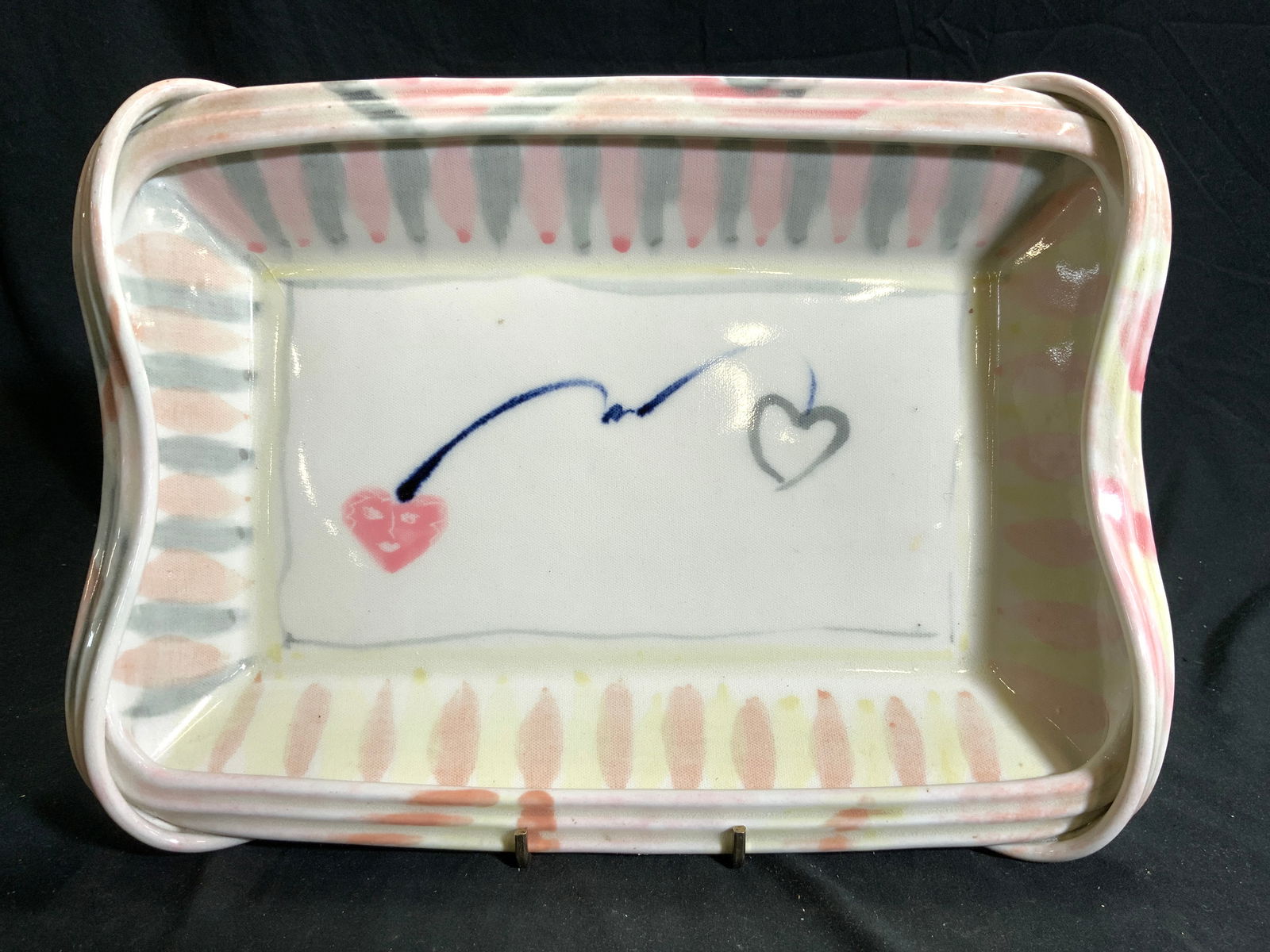 ELLEN MATLING Vtg Ceramic Serving Dish 1987 (1 of 7)