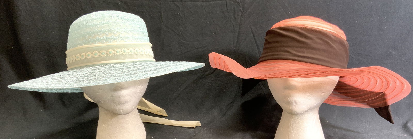 Lot 2 Sun Hats W Brims (1 of 7)