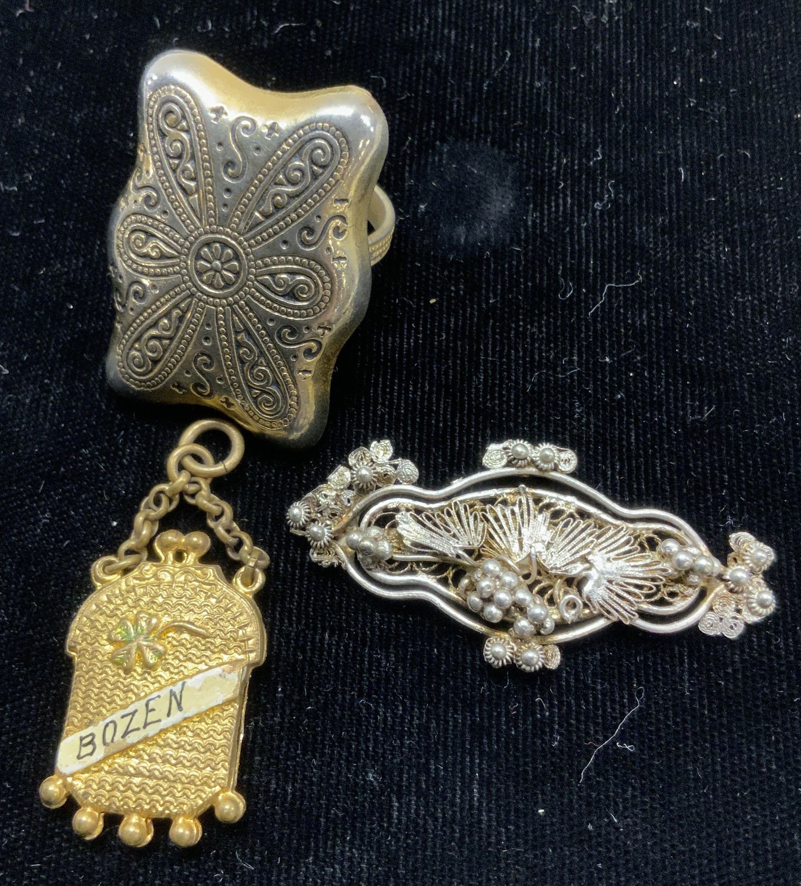 3 Antique Jewelry, Sterling, Bozen, Spain. 3 (1 of 7)