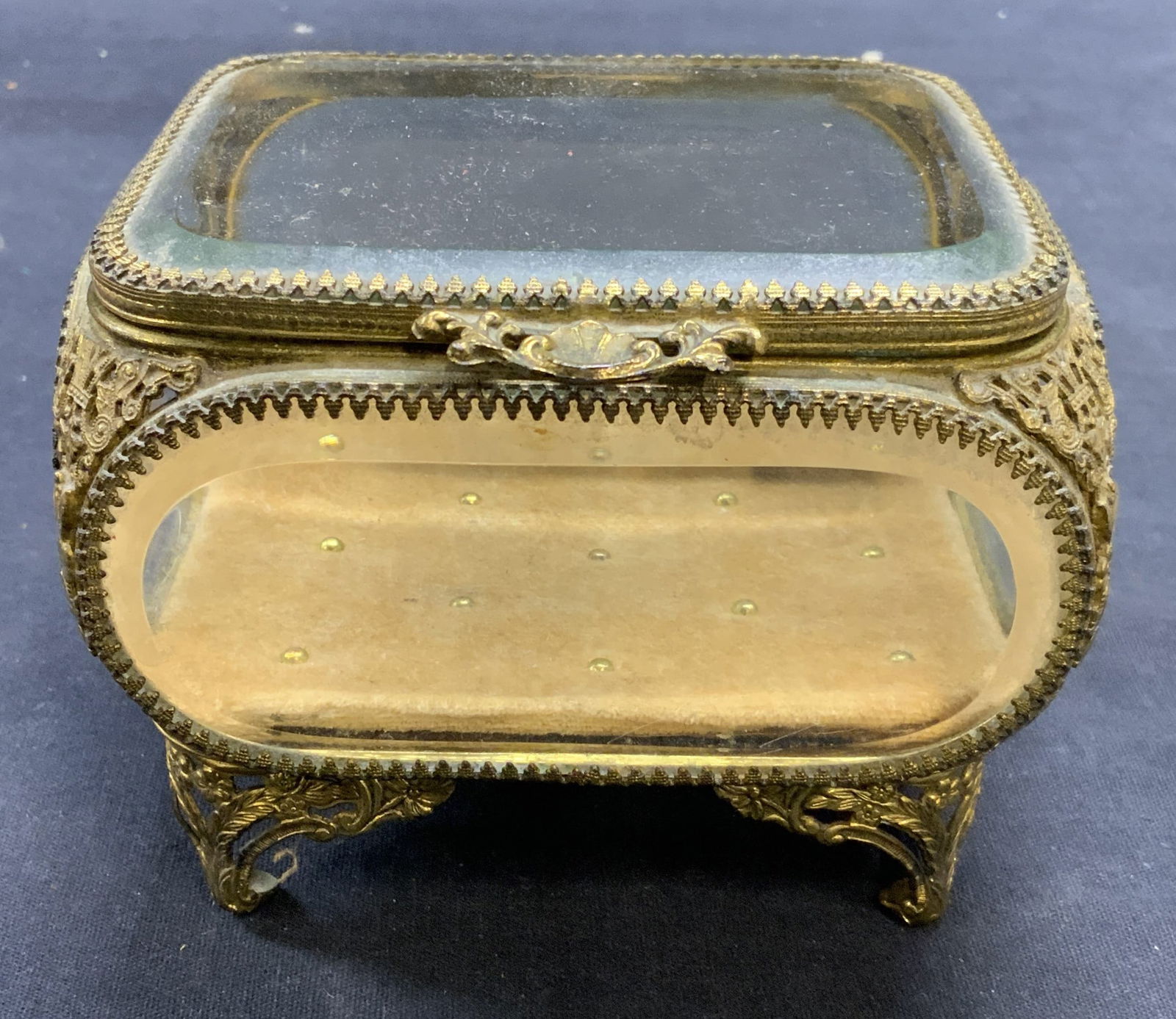 Vintage Gilt Ormolu Jewelry Box (1 of 6)