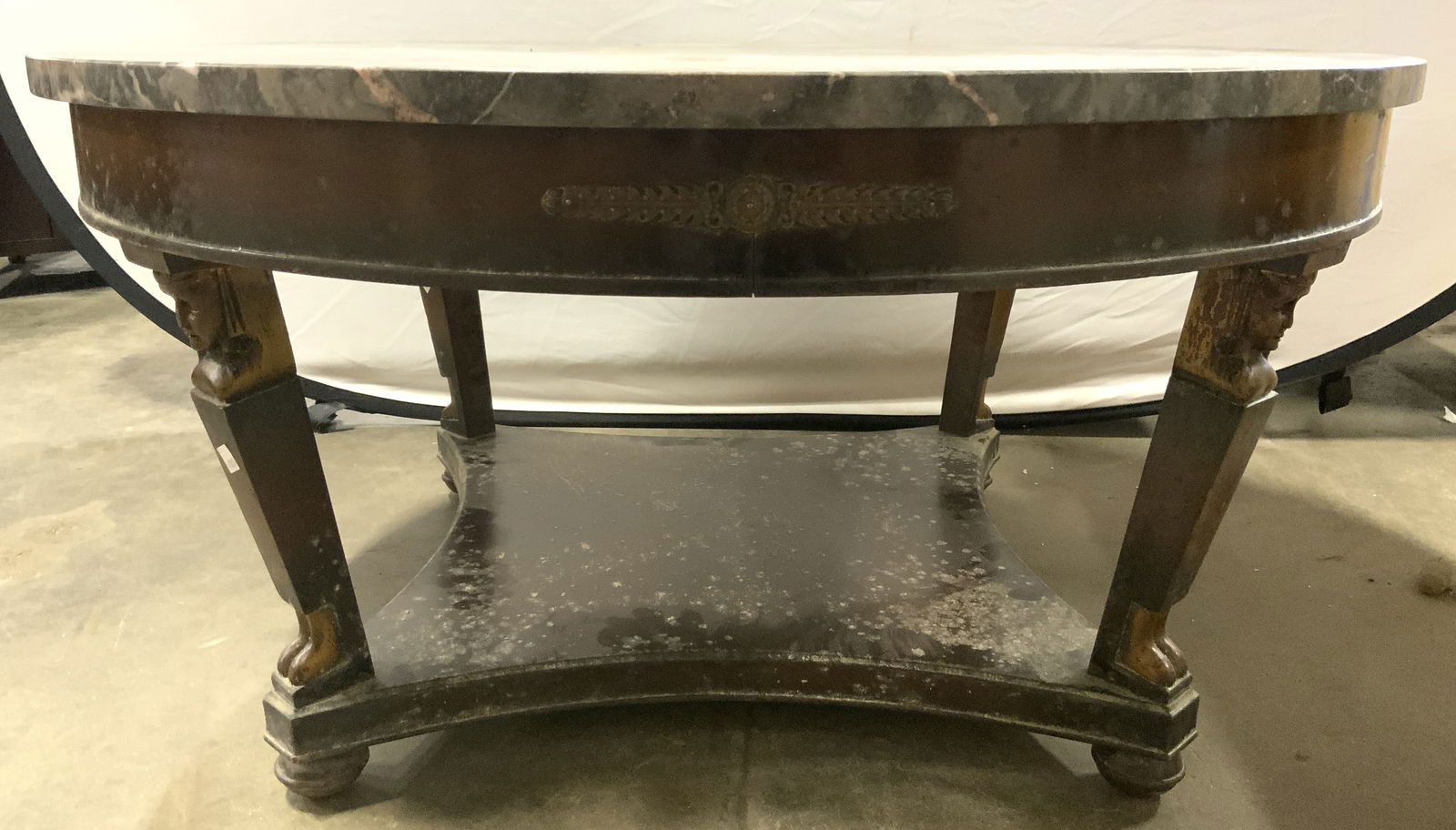 19th C English Regency Style Marble Top Table (1 of 8)