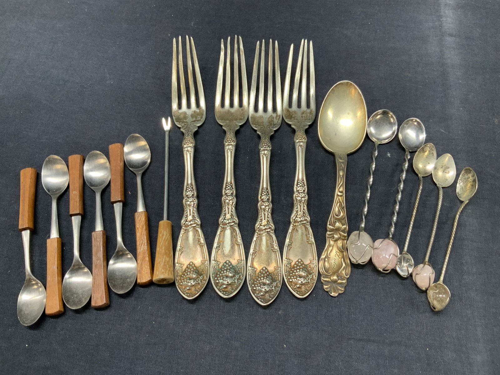 17 Sterling Silver, Plates & Steel Utensils (1 of 12)