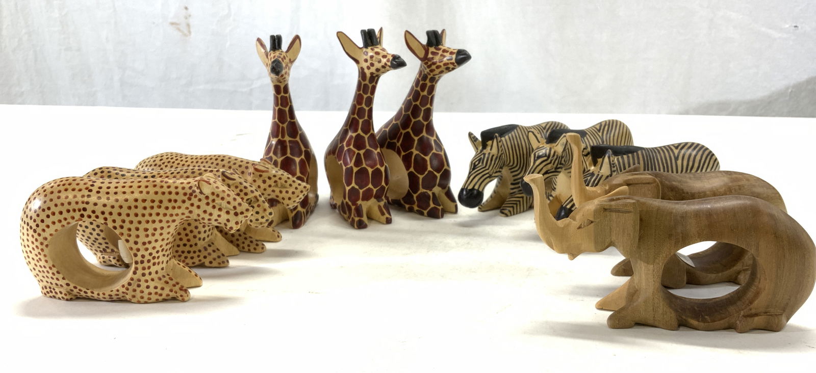11 Hand Crafted Wood Animal Napkin Holders, Kenya (1 of 7)