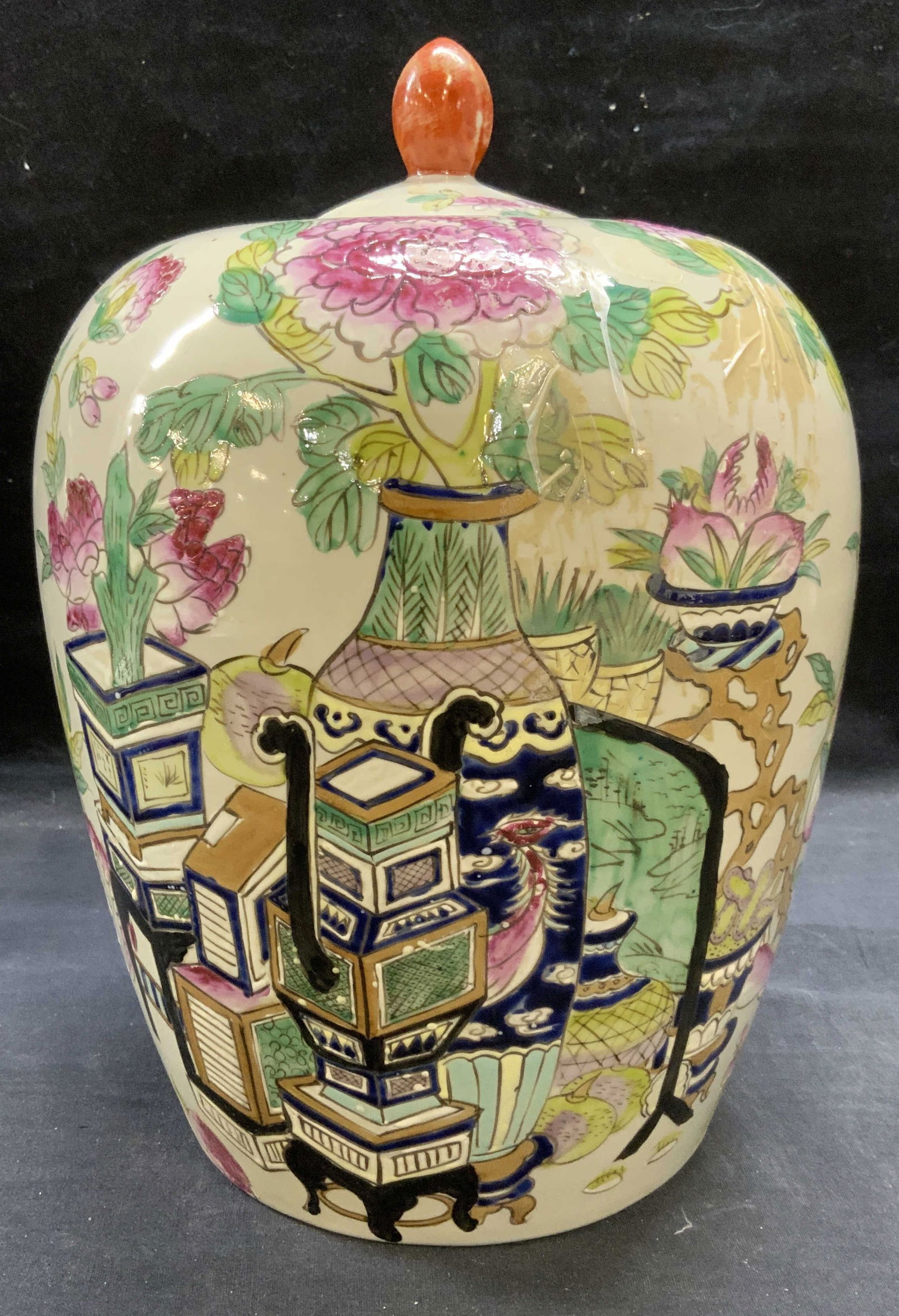 Vintage Signed Chinese Porcelain Ginger Jar (1 of 6)