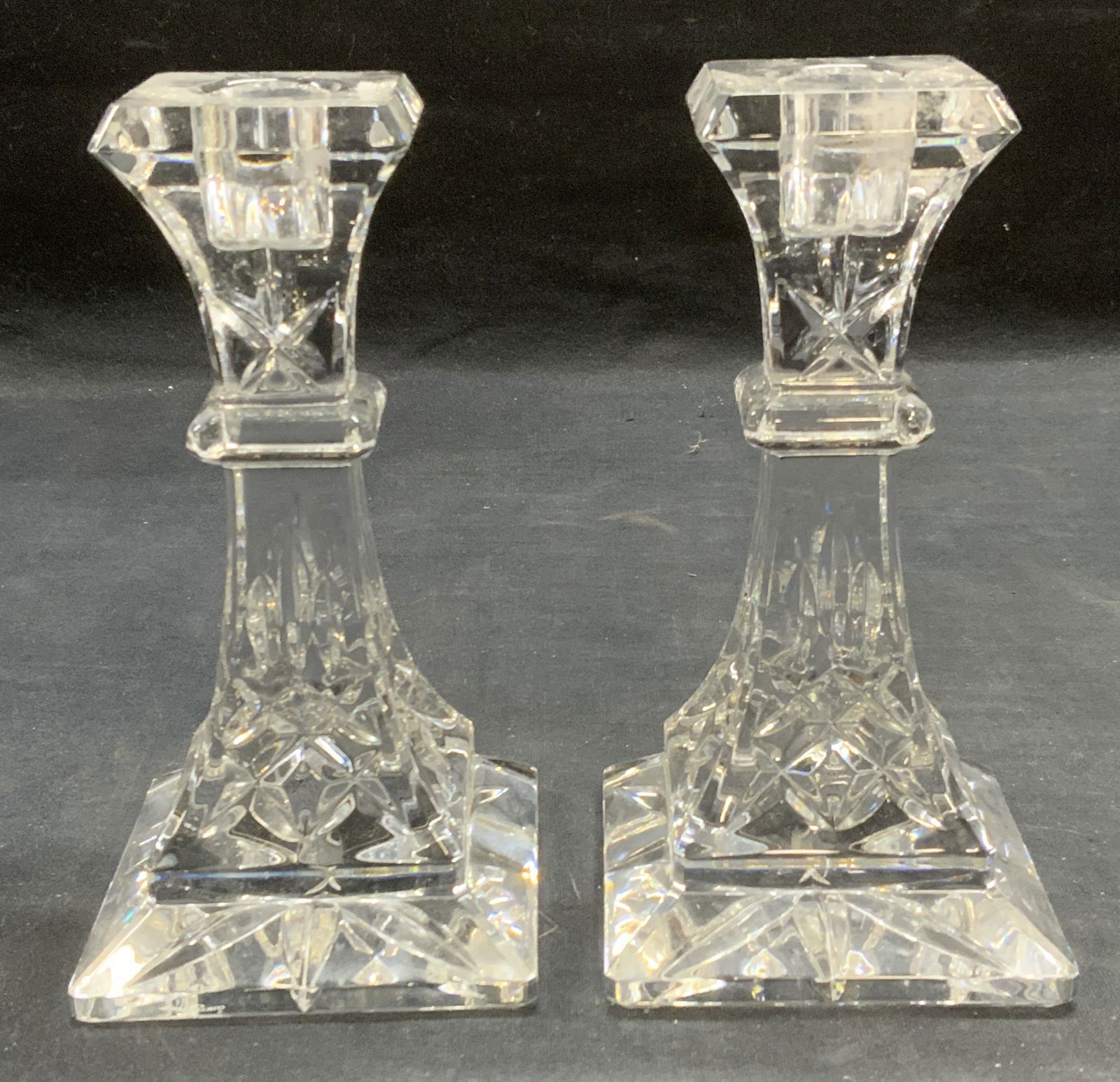 Pair Waterford Cut Crystal Candle Holders (1 of 7)
