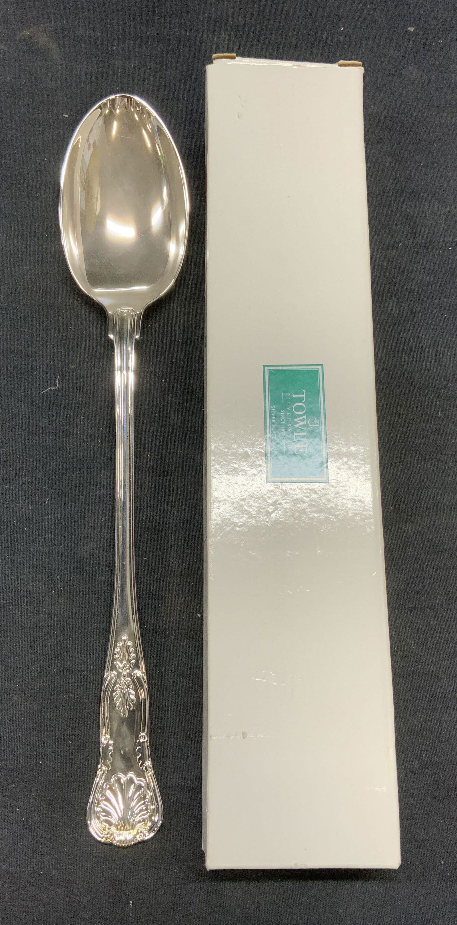 TOWLE Silver Plated Serving Spoon NIB (1 of 7)