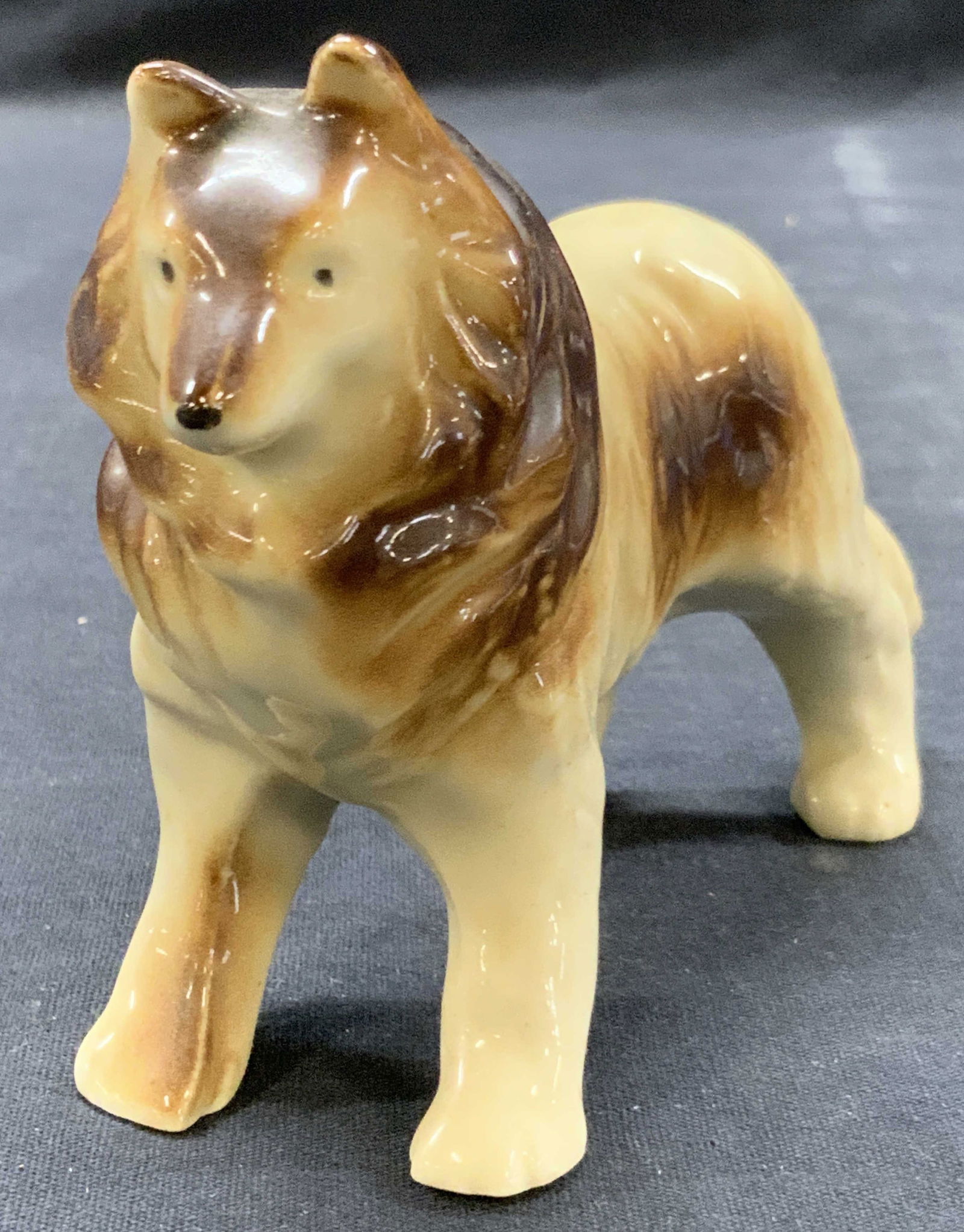 Vtg Ceramic Collie Dog Figural, Japan (1 of 7)