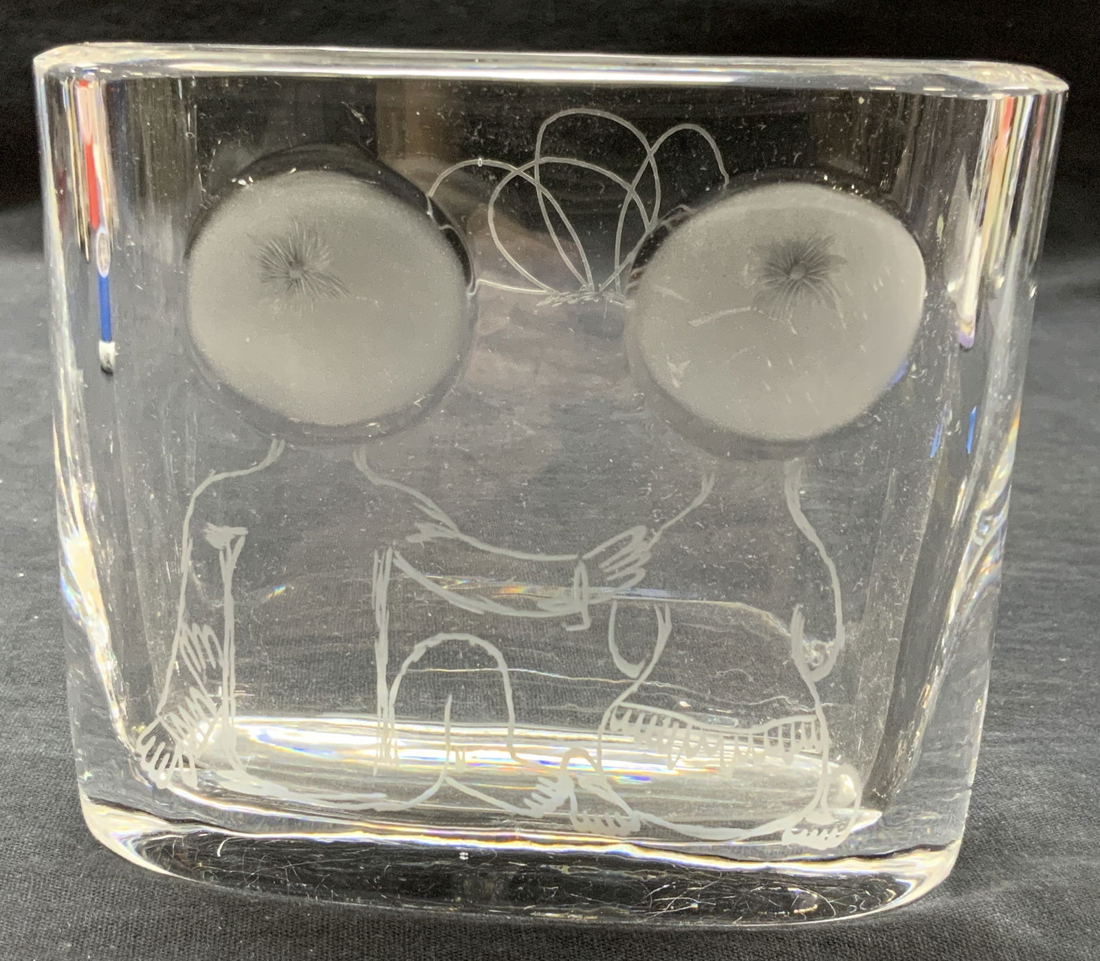 Orrefors Etched Clear Crystal Vase (1 of 9)