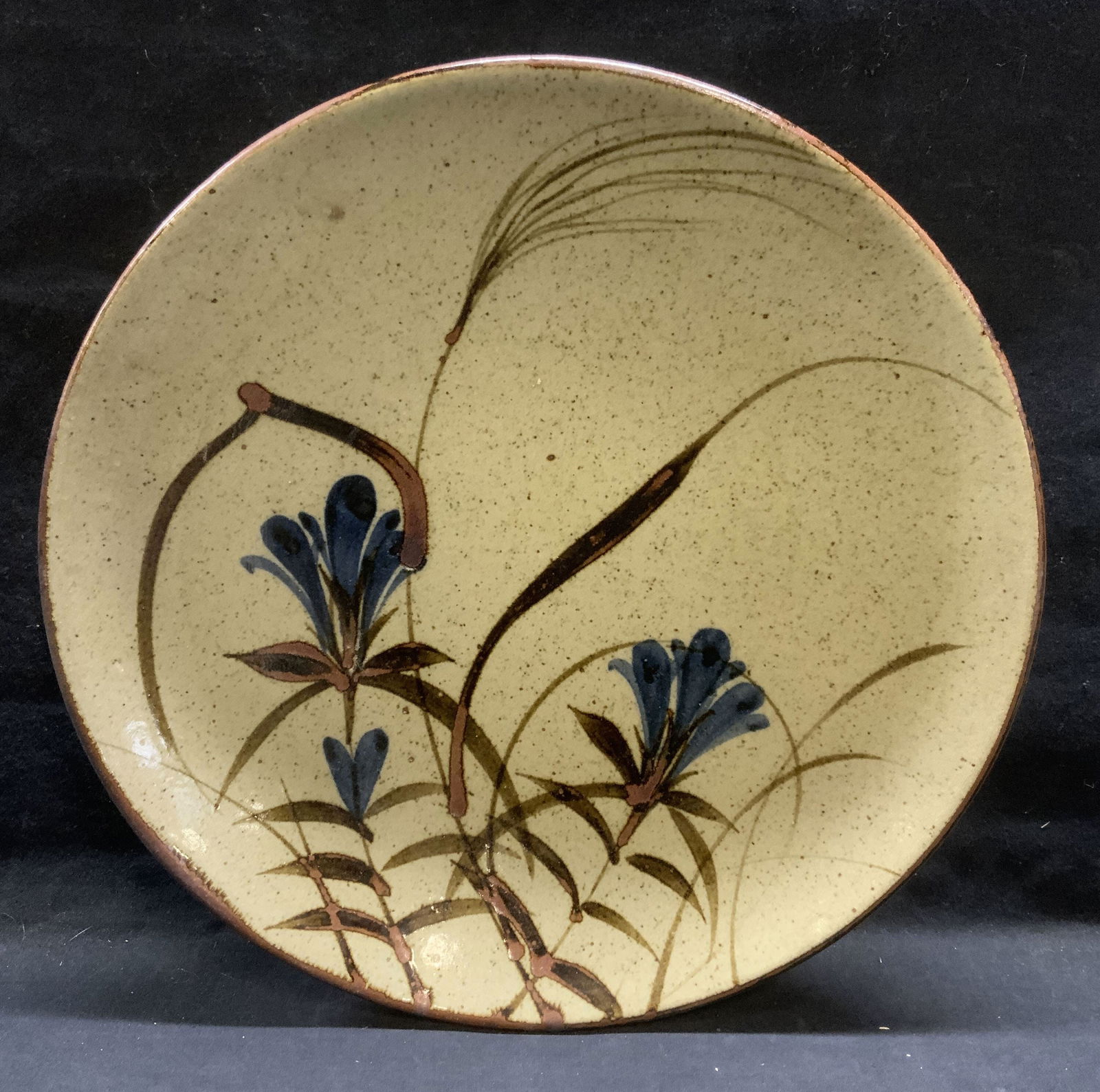 Vintage Handmade Mashiko Pottery Bowl, Japan 14in (1 of 6)