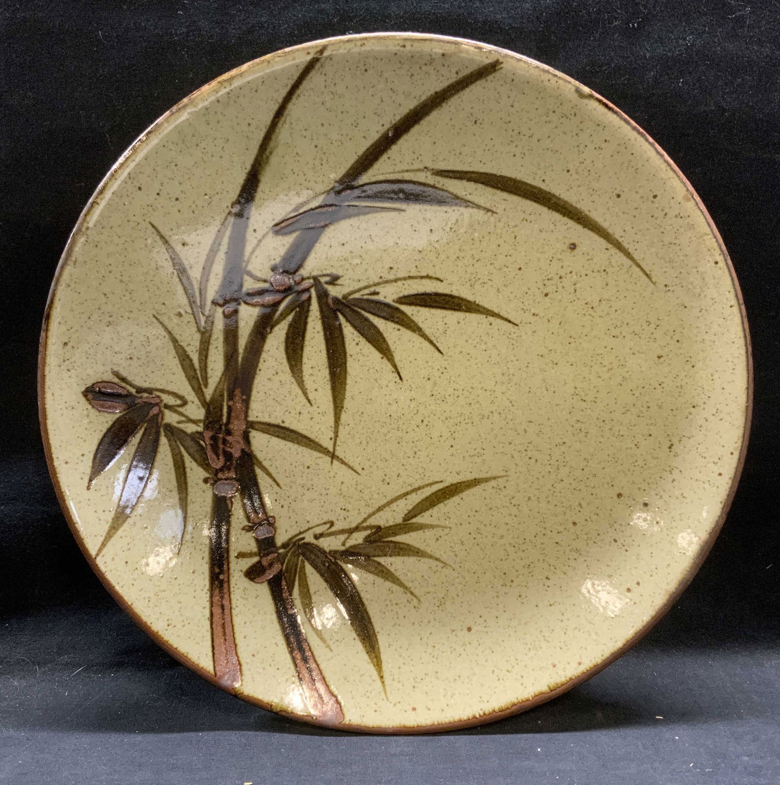 Vintage Handbag Mashiko Pottery Bowl, Japan 14in (1 of 6)