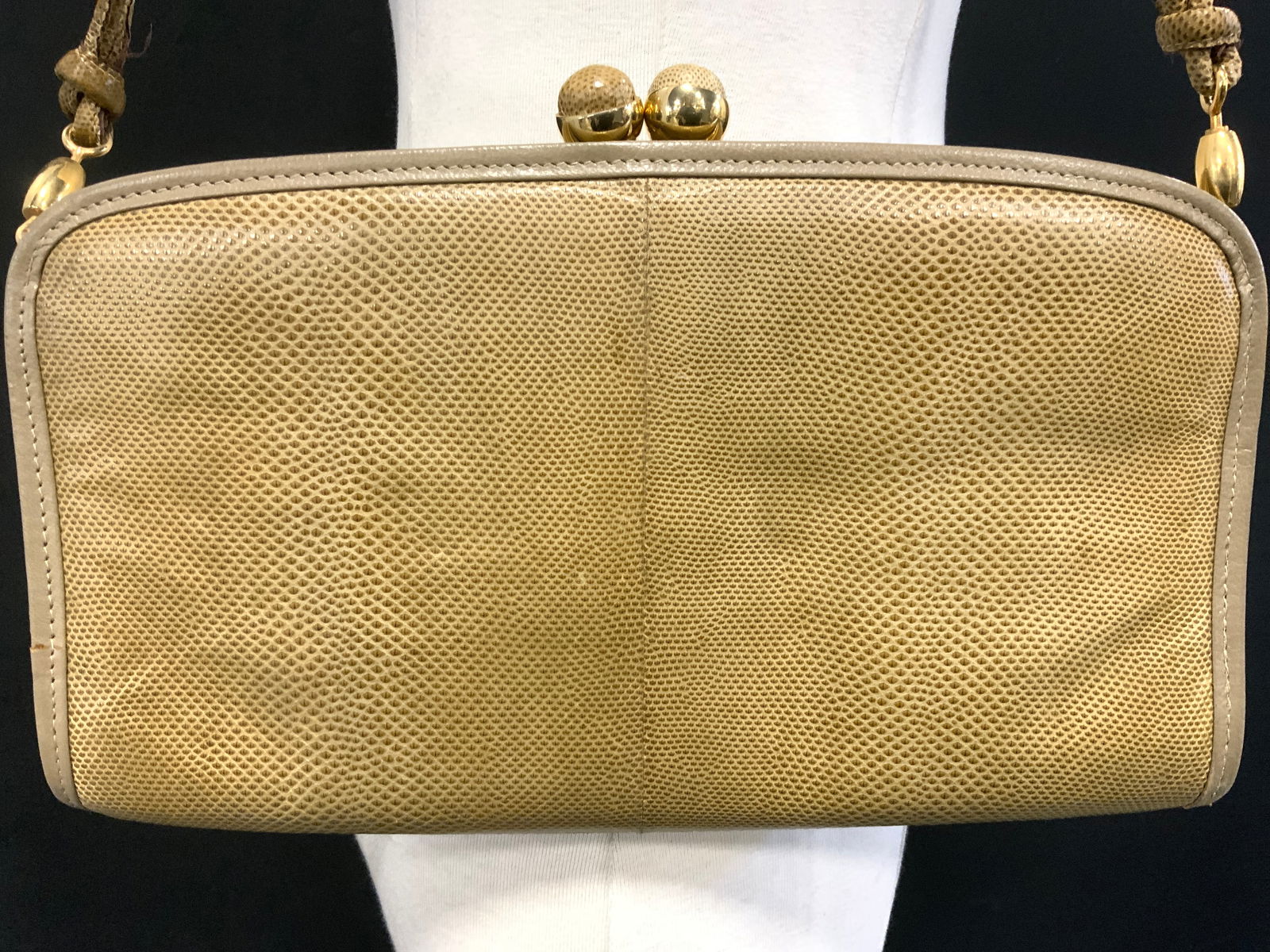 Alni Reptile Leather Vntg Handbag/ Clutch, Spain (1 of 10)