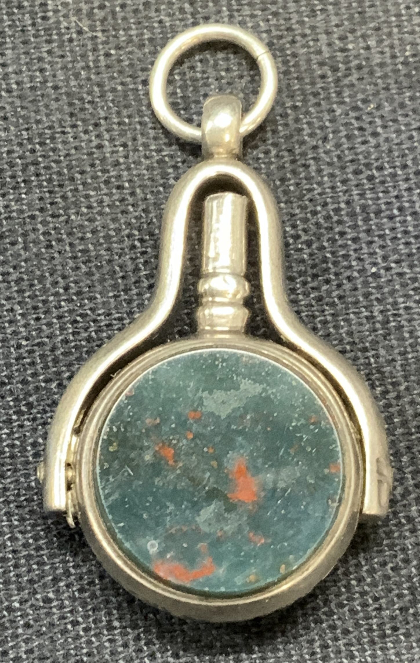 Vtg MW & S Sterling Silver Stone Pendant (1 of 6)