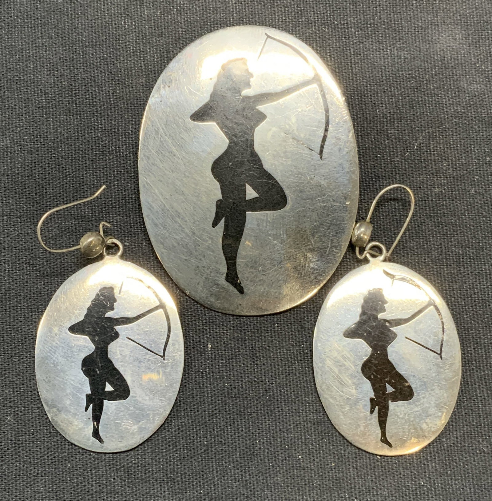 2 Cuernavaca Sterling Silver Earrings & Brooch (1 of 6)