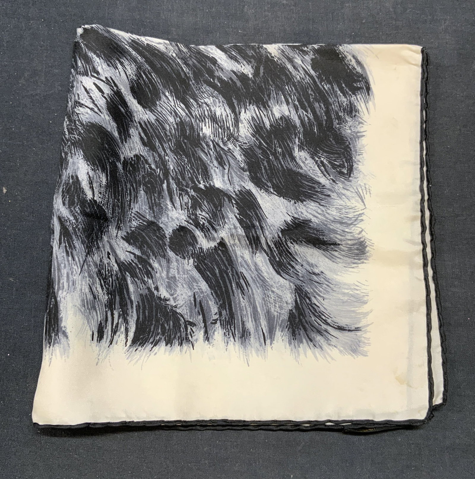 Vintage Damon Hand Rolled Silk Scarf, Italy (1 of 6)