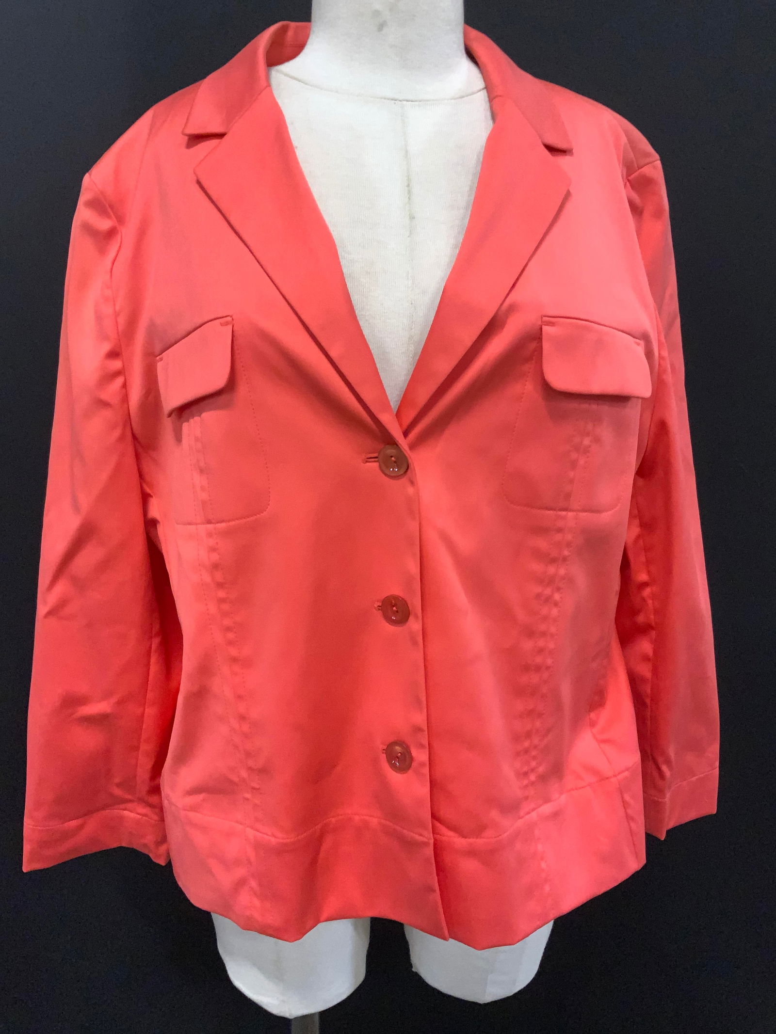 Louis FERAUD Coral Cotton Jacket , France (1 of 8)