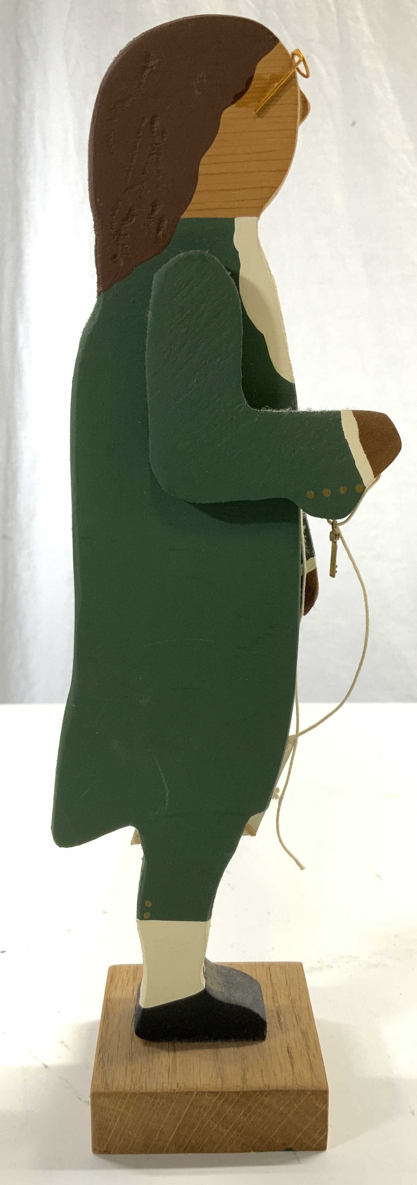 BEN FRANKLIN Hand Crafted Carved Wooden Figural (1 of 7)