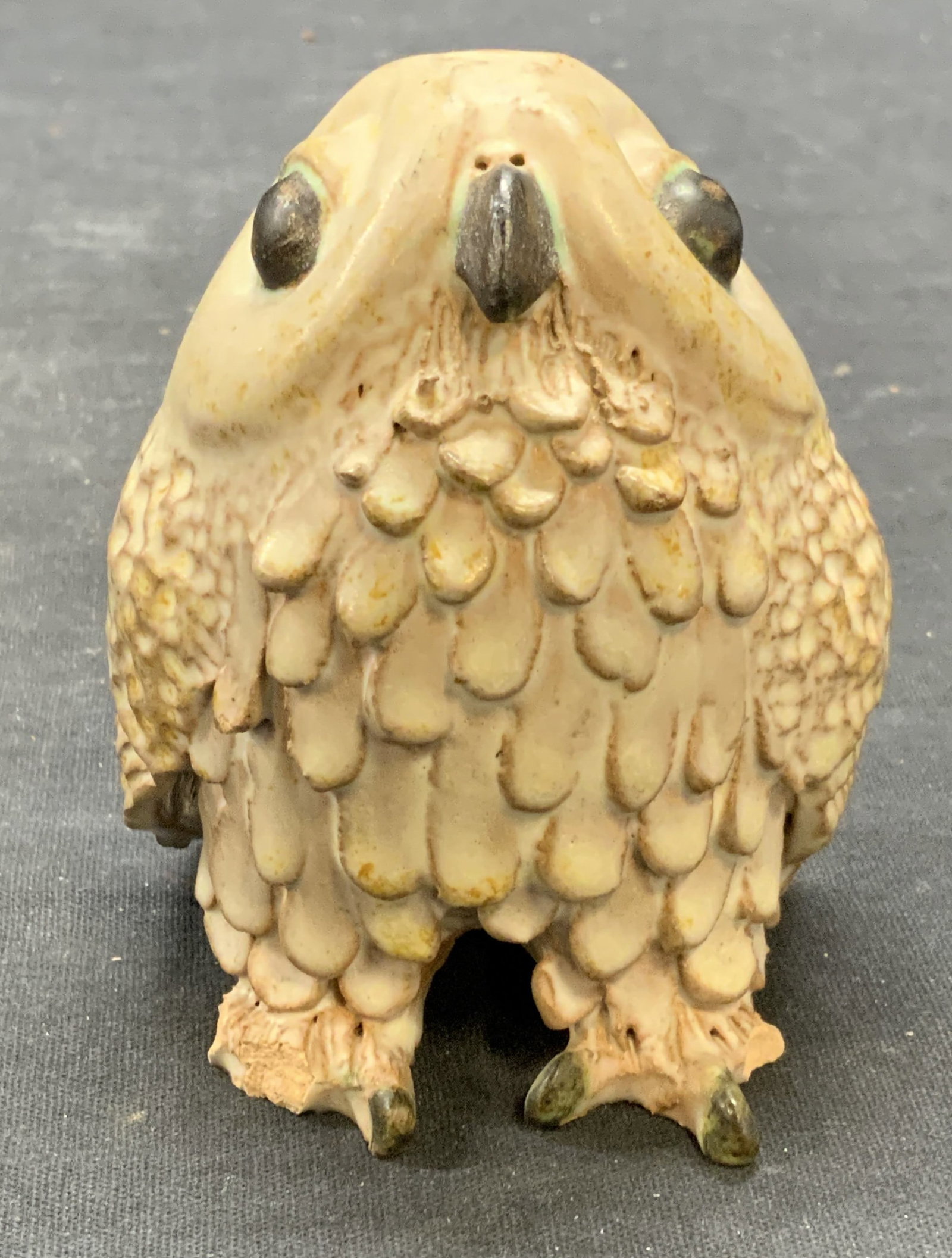 Signed Handmade Ceramic Owl Figural (1 of 7)