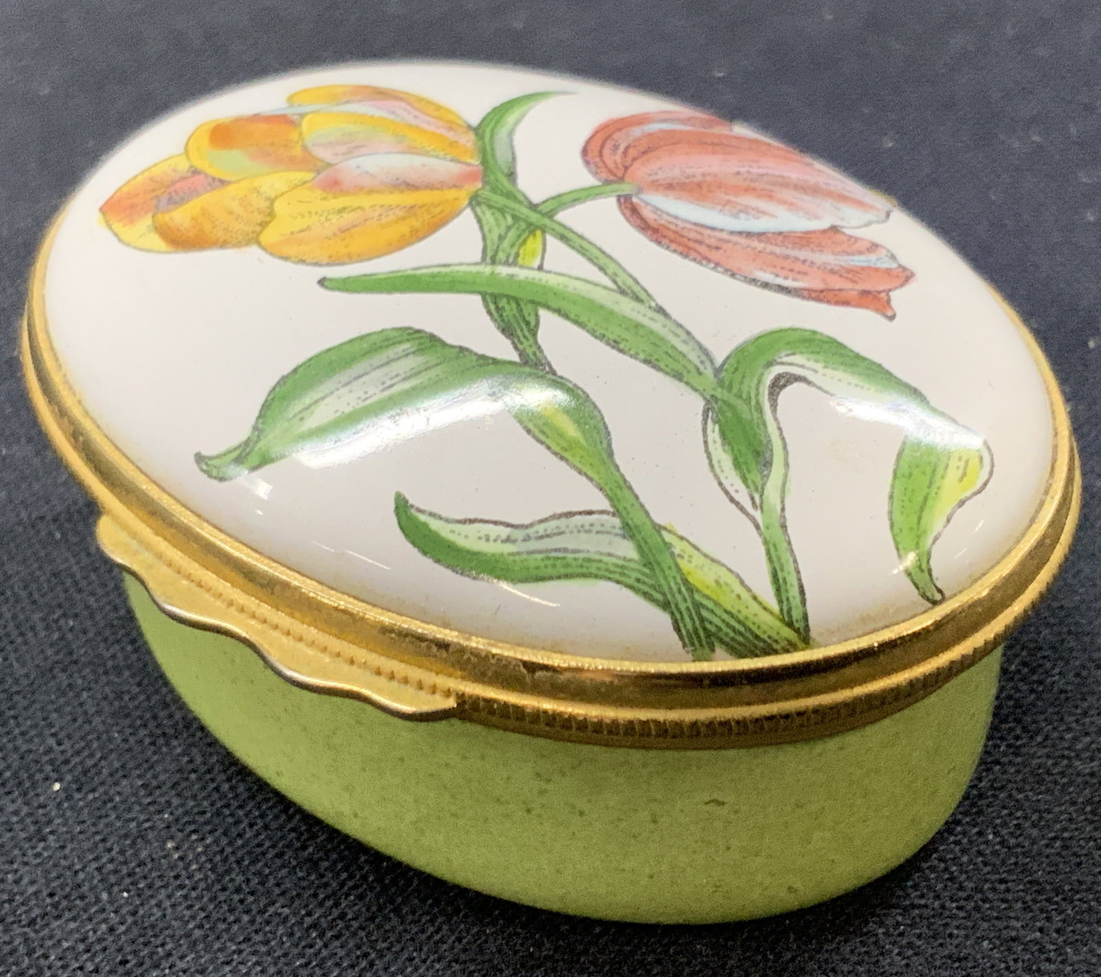 Halcyon Days Tiffany & Co Porcelain Pill Box (1 of 7)