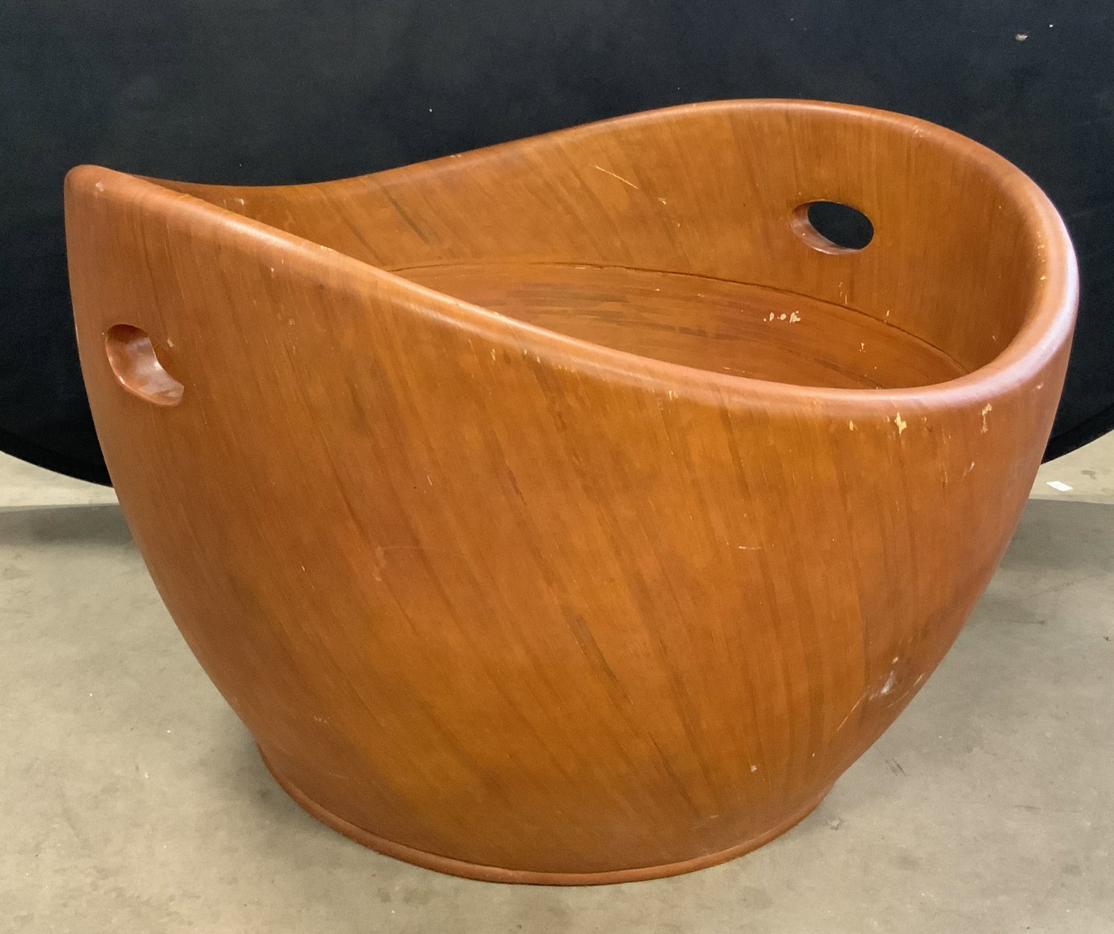 LAVINIA L. XL Wooden Handled Bowl, 23 In Ht (1 of 9)