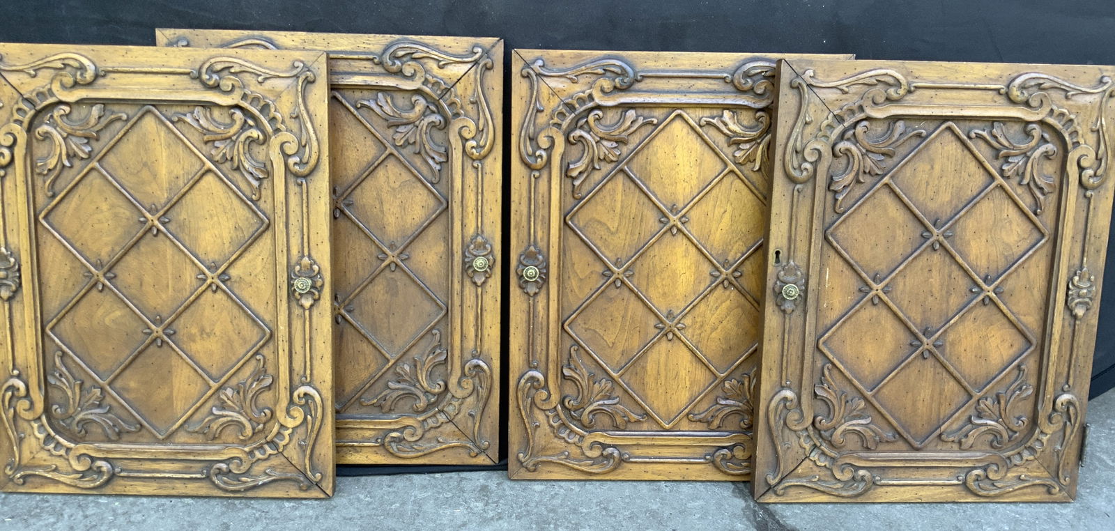 Set 4 Pierre Bartet Chestnut Wood Doors (1 of 14)