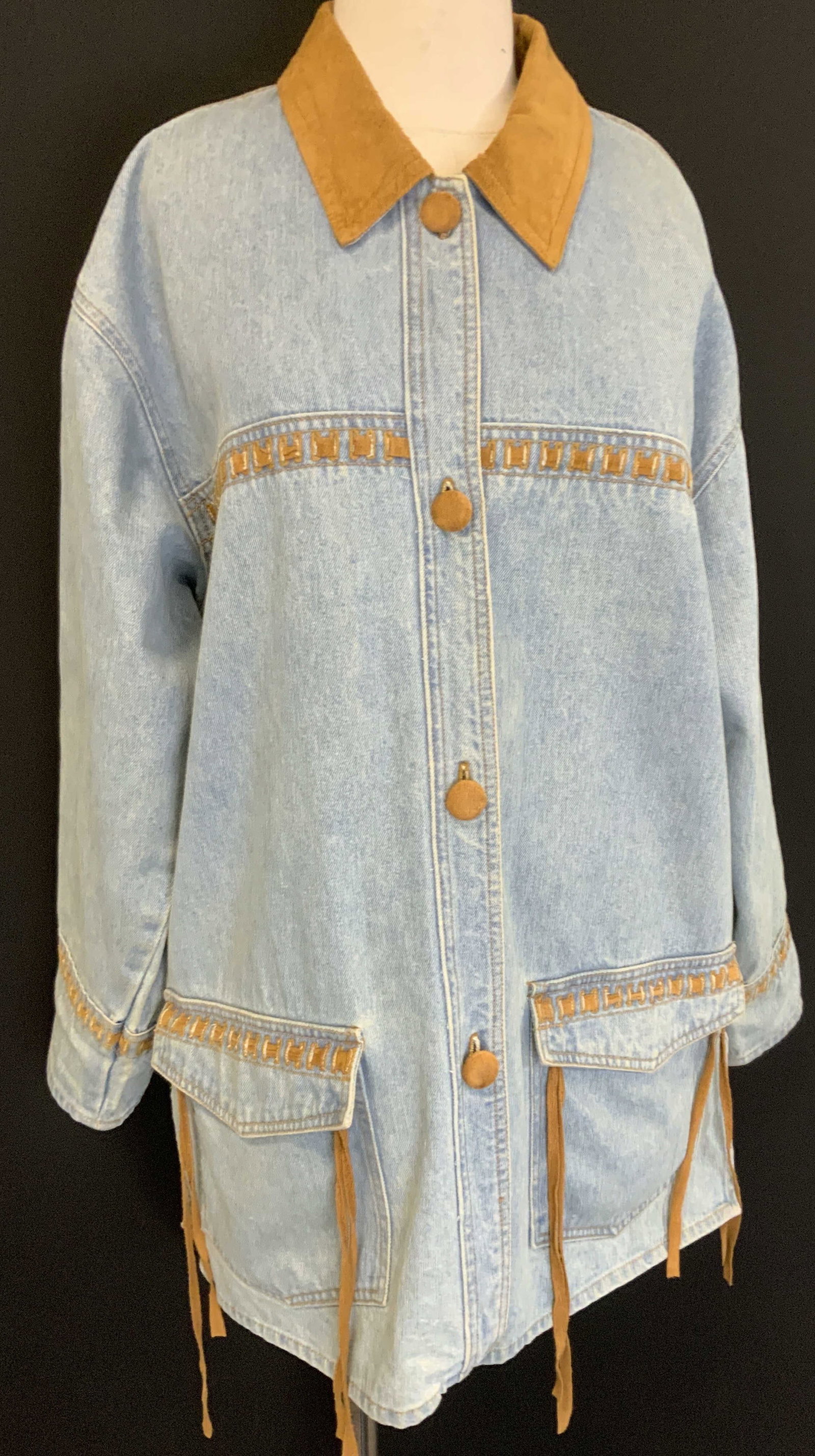 Ann Taylor Sport Jean Jacket w Suede (1 of 7)