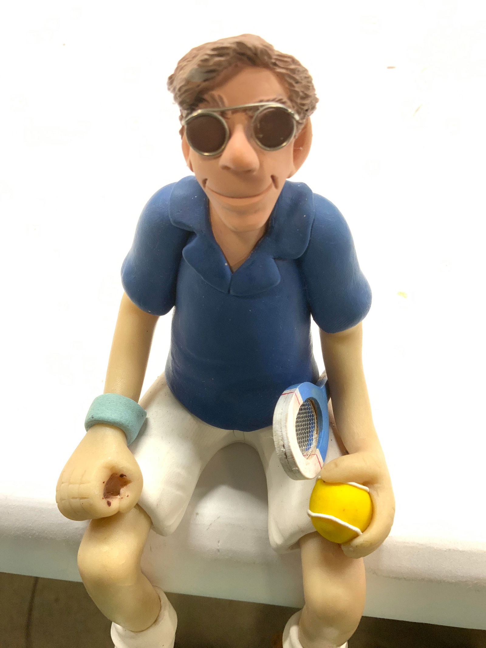 C Manning Lt Ed Sitting Tennis Player Figural (1 of 6)
