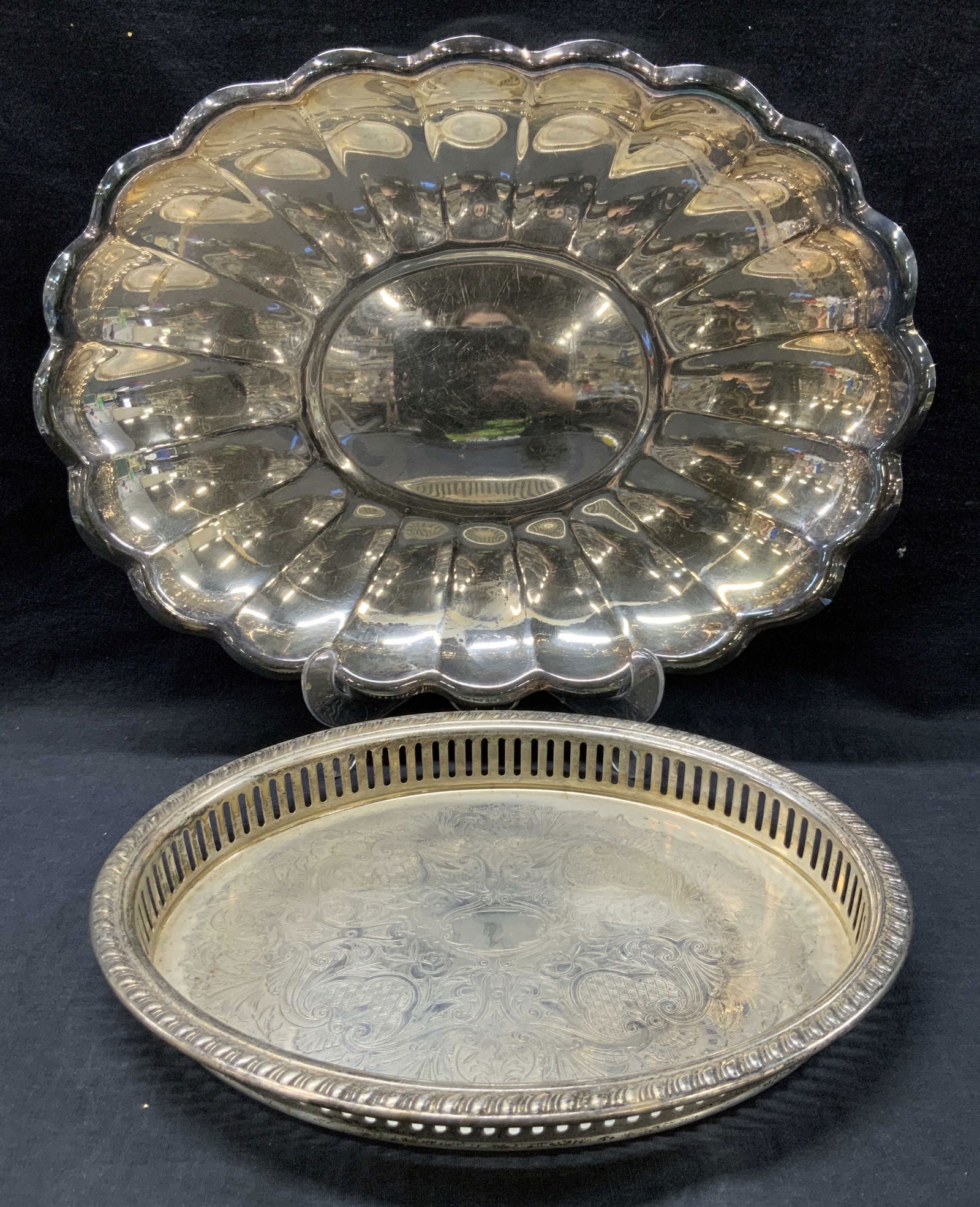 2 Vtg Reed & Barton Silver Plate Kitchen Ware (1 of 8)