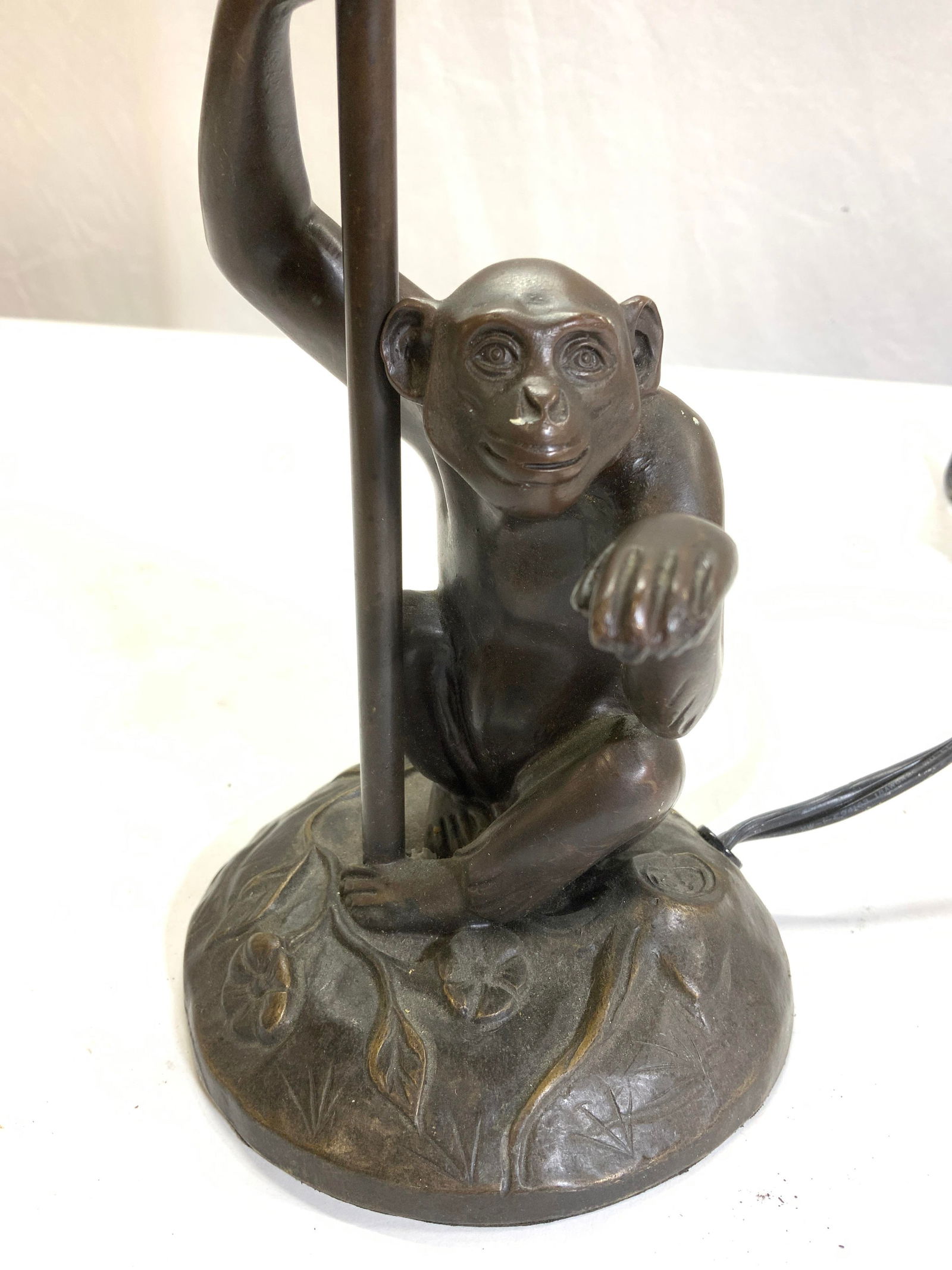 Tabletop Metal Monkey Figural Portable Lamp (1 of 7)