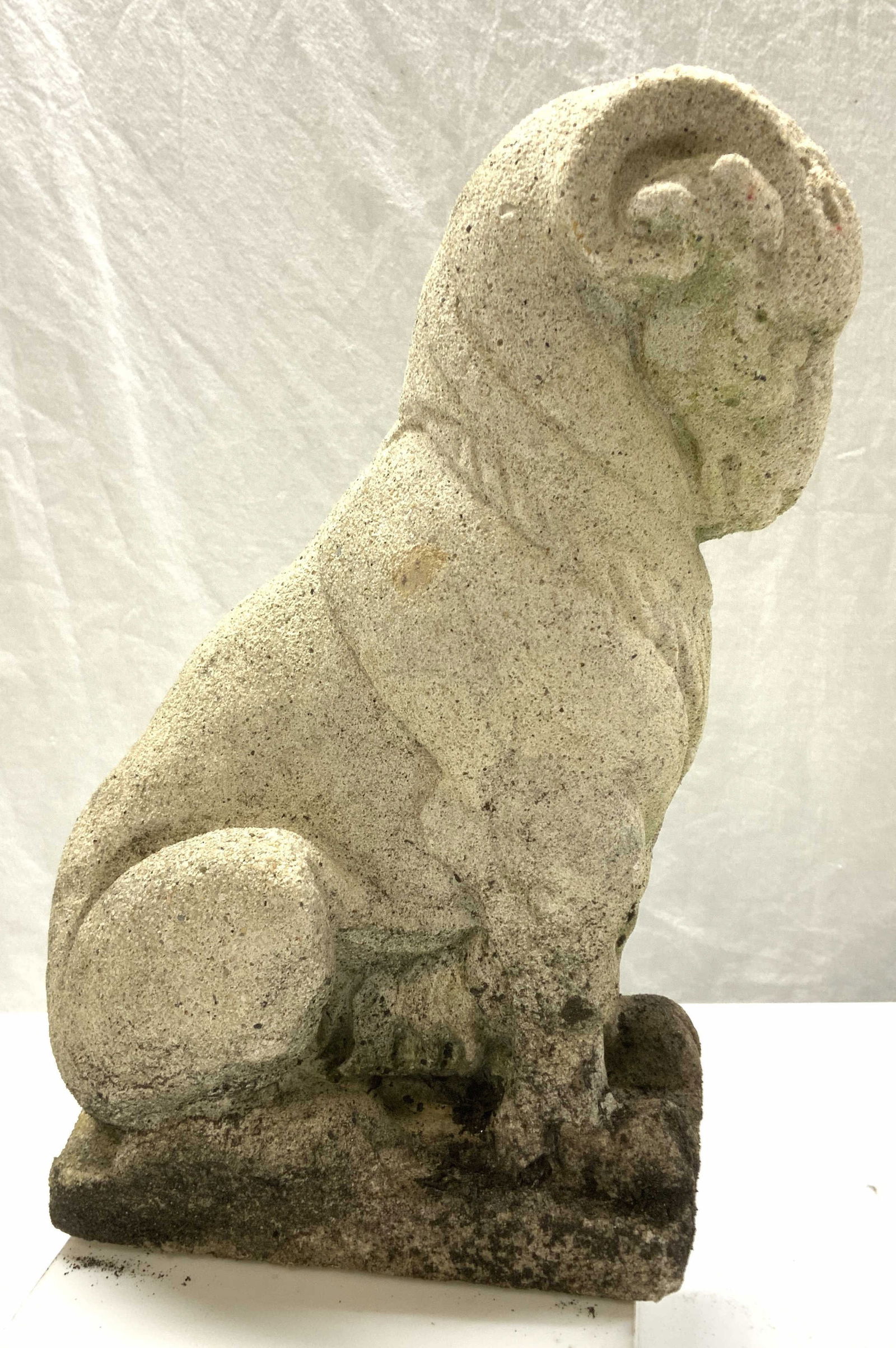 Cement Ram Garden Statuary 11in (1 of 7)