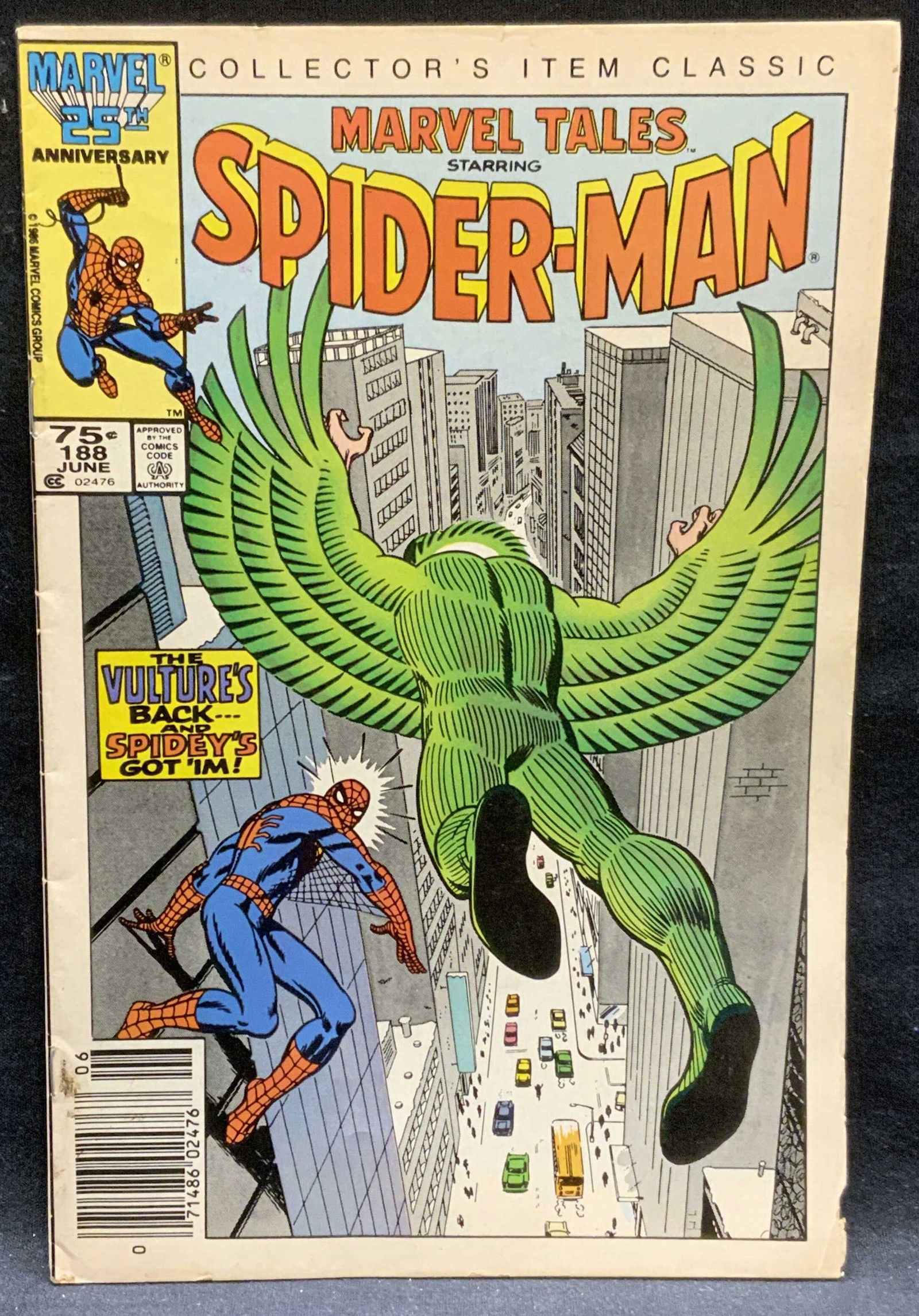 Marvel Comics Spider Man #188 Collectors Item 1986 (1 of 6)