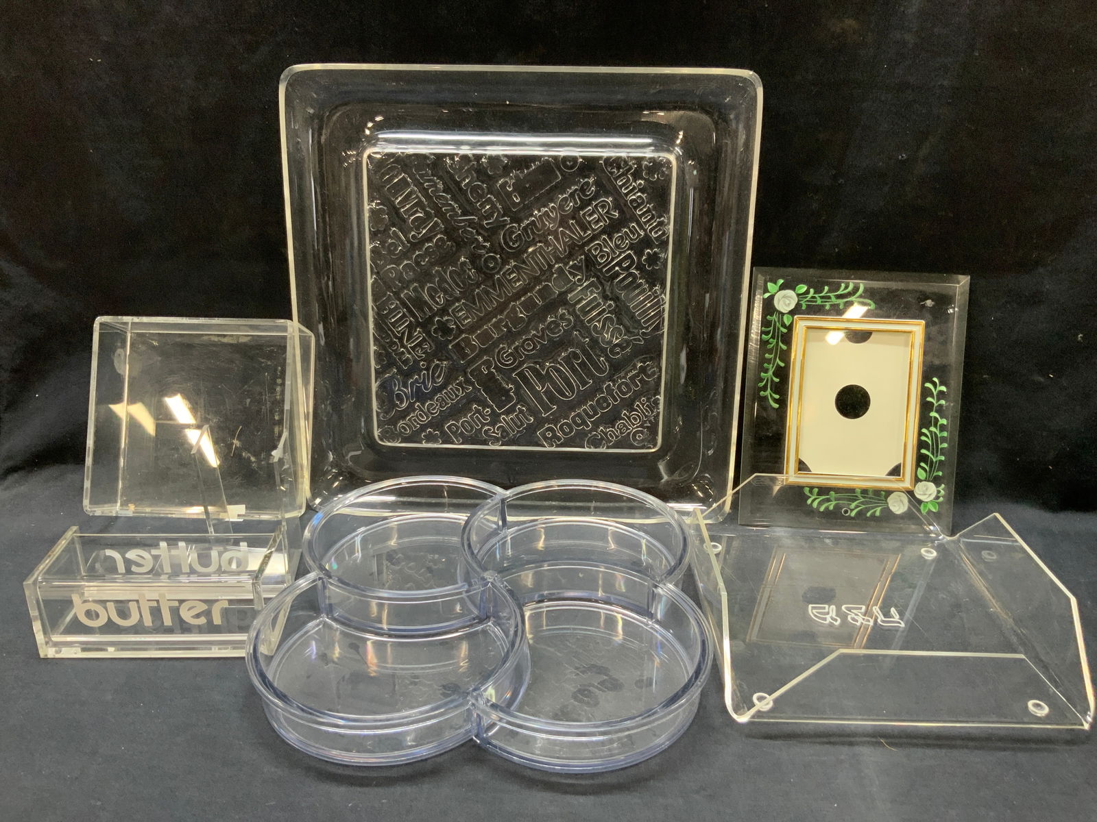 Lot 7 Acrylic & lucite Home Accessories (1 of 8)