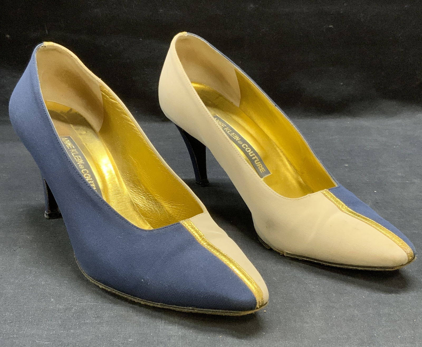 Anne Klein Couture Blue/White Heels, Italy (1 of 6)