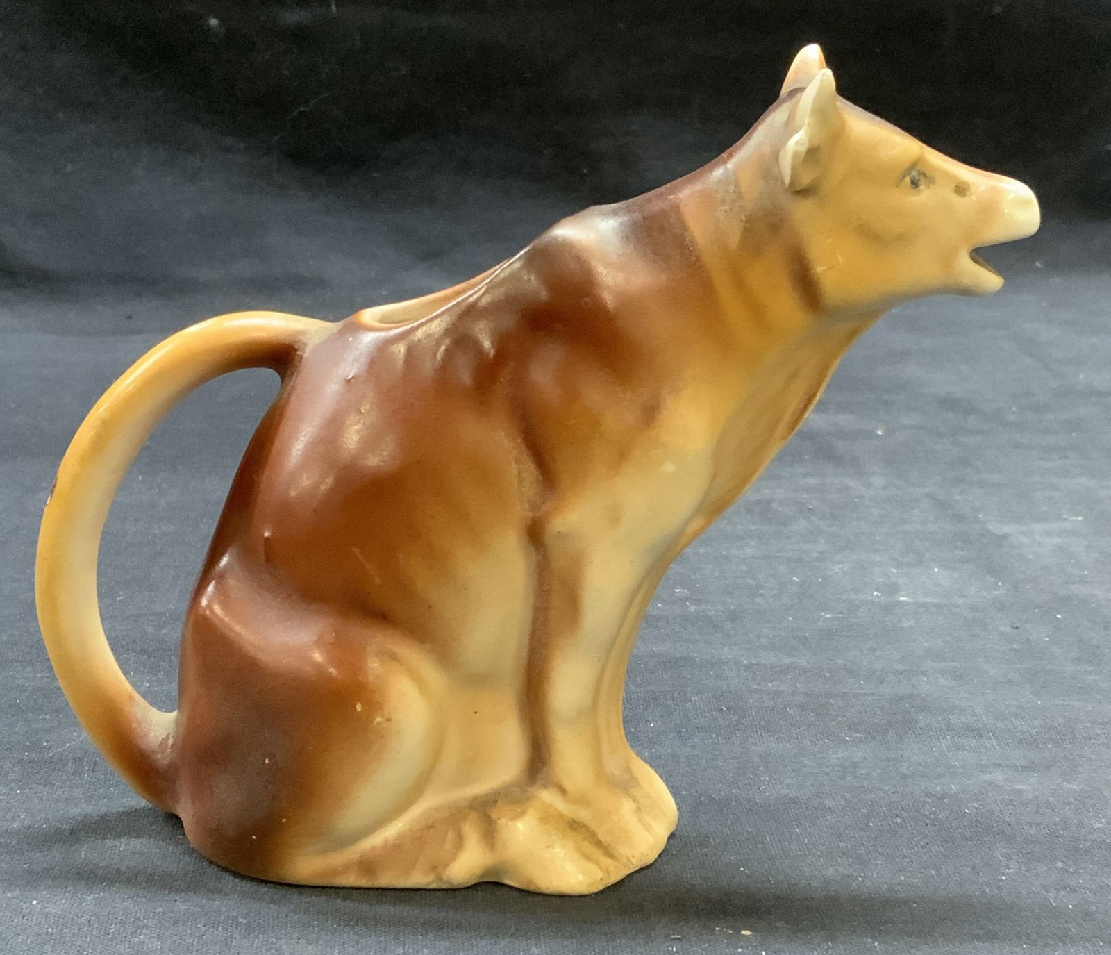 Vintage Porcelain Cow Milk Pitcher, Czech (1 of 6)
