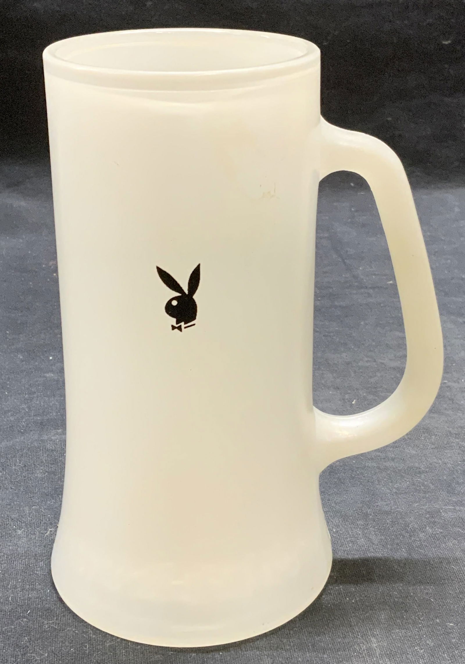 Heavy White Glass Playboy Mug (1 of 6)