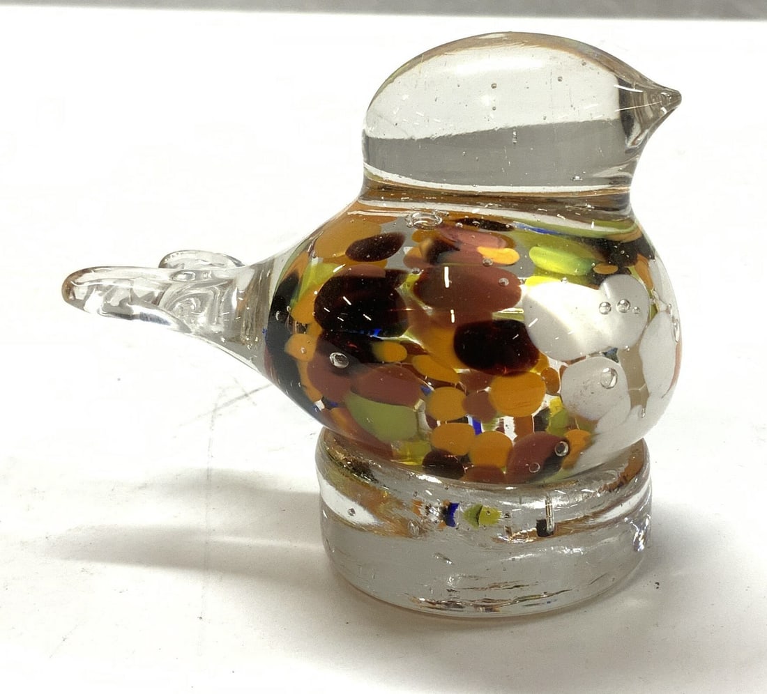 Blown Glass Bird Paperweight (1 of 6)