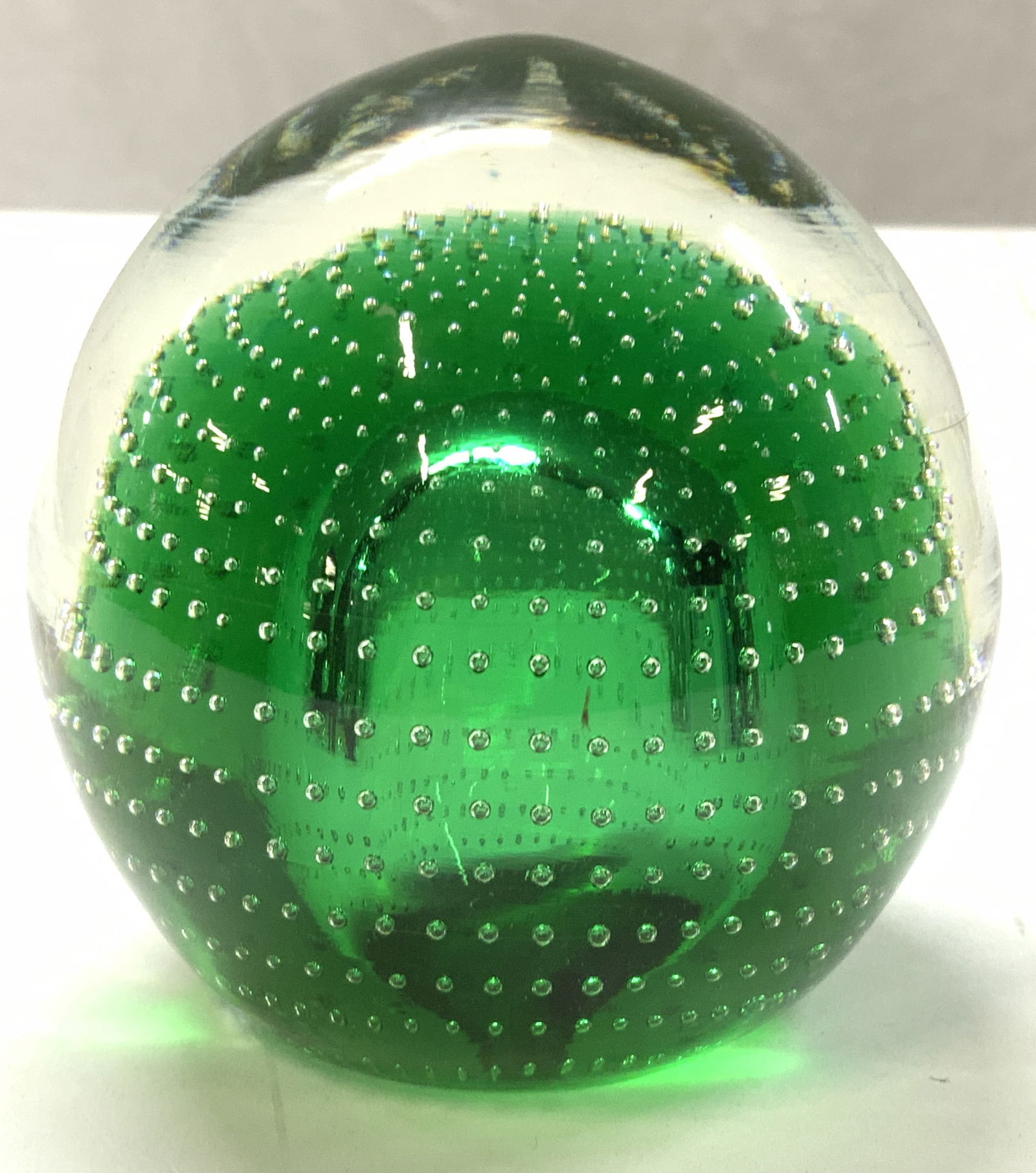 Blown Controlled Bubble Glass Paperweight (1 of 6)