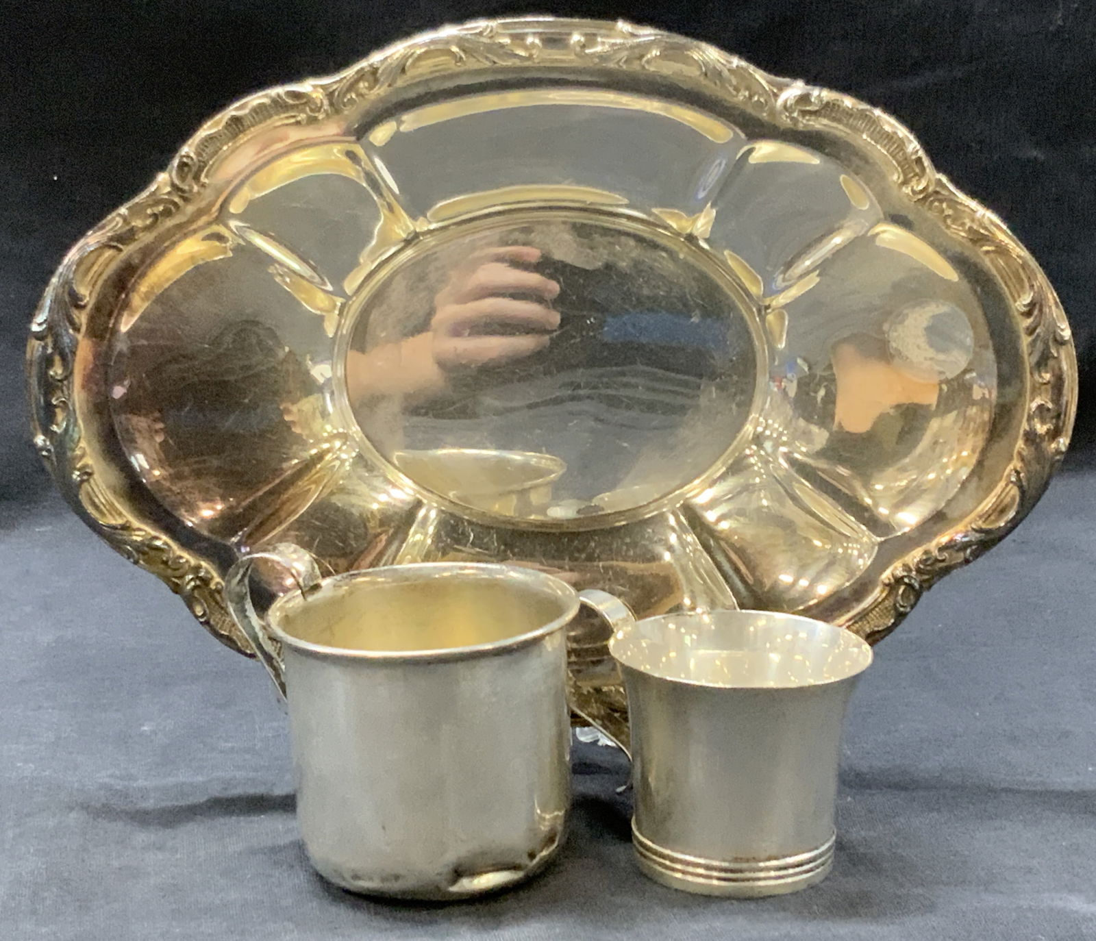 3 Vtg Silver Plate & Sterling Silver Baby & More (1 of 13)