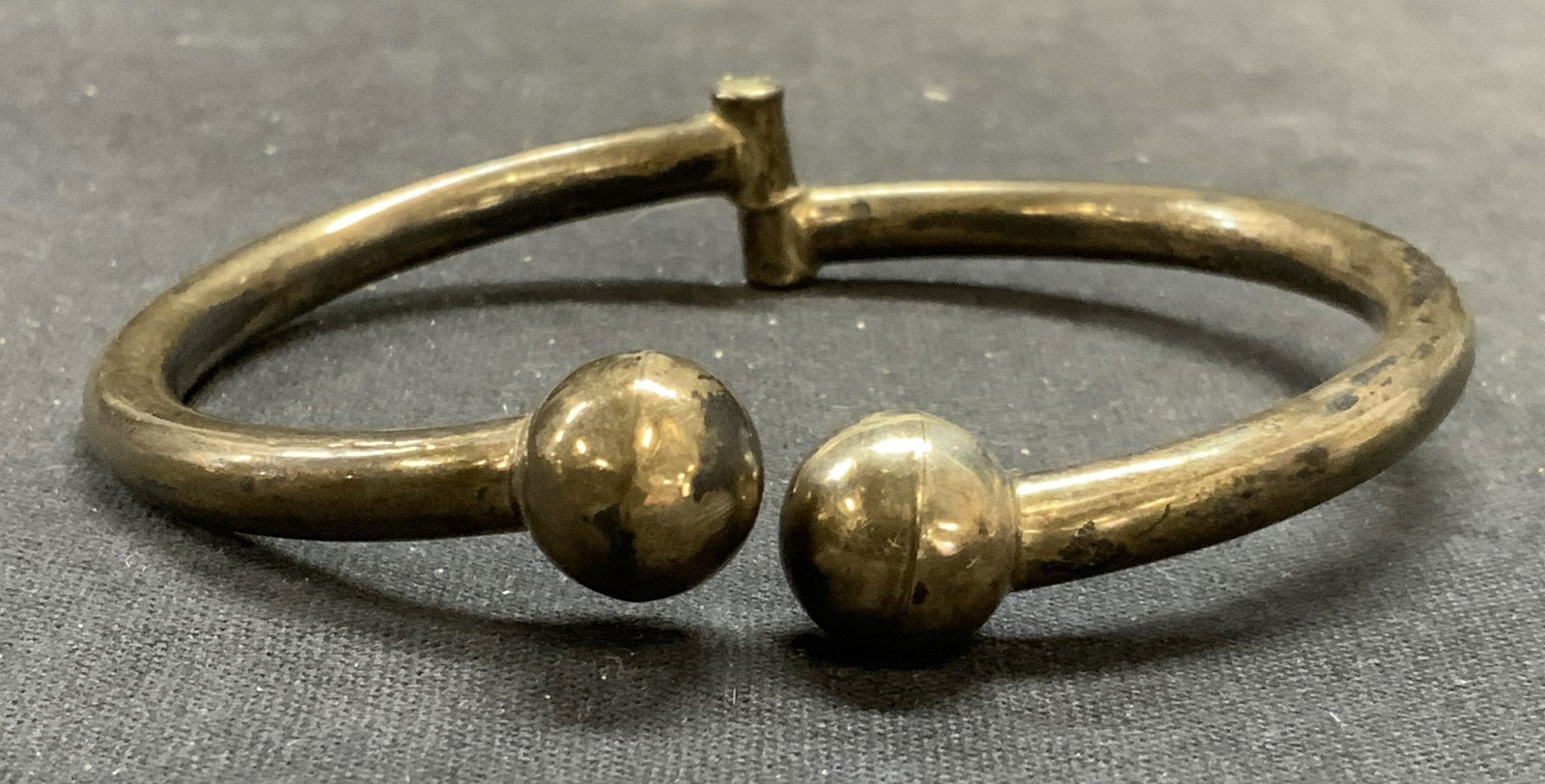 Vintage Sterling Silver Ball Tip Bracelet (1 of 6)