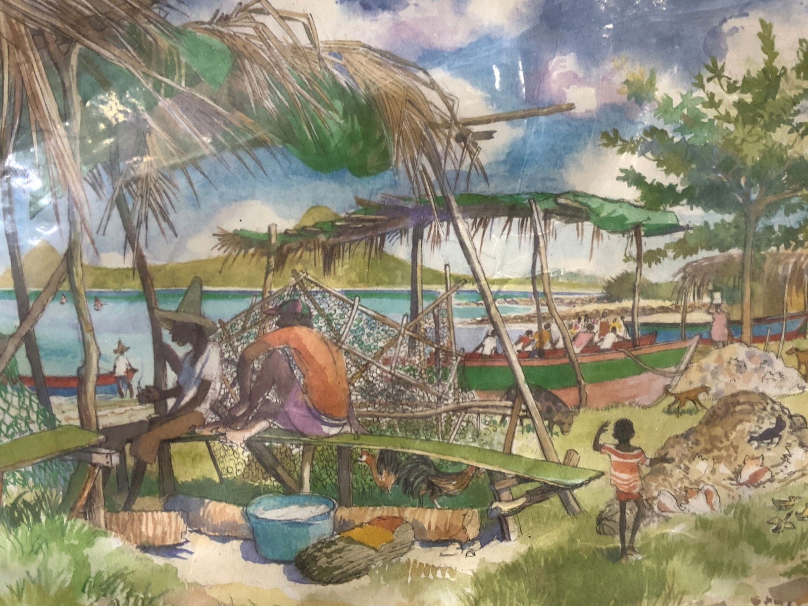 Jill Walker West Indies Beach Scene Litho (1 of 10)