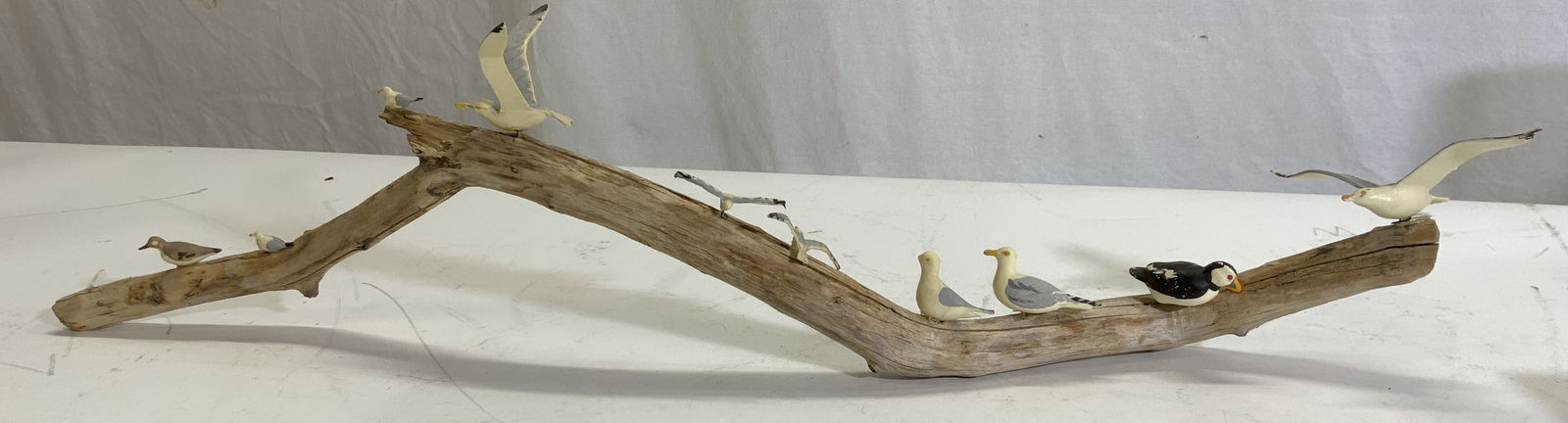 Hand Crafted Seagulls on Driftwood 2ft (1 of 8)