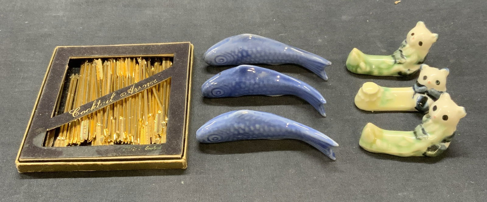 Group Lot Fish & Panda Knife Rests, More (1 of 7)