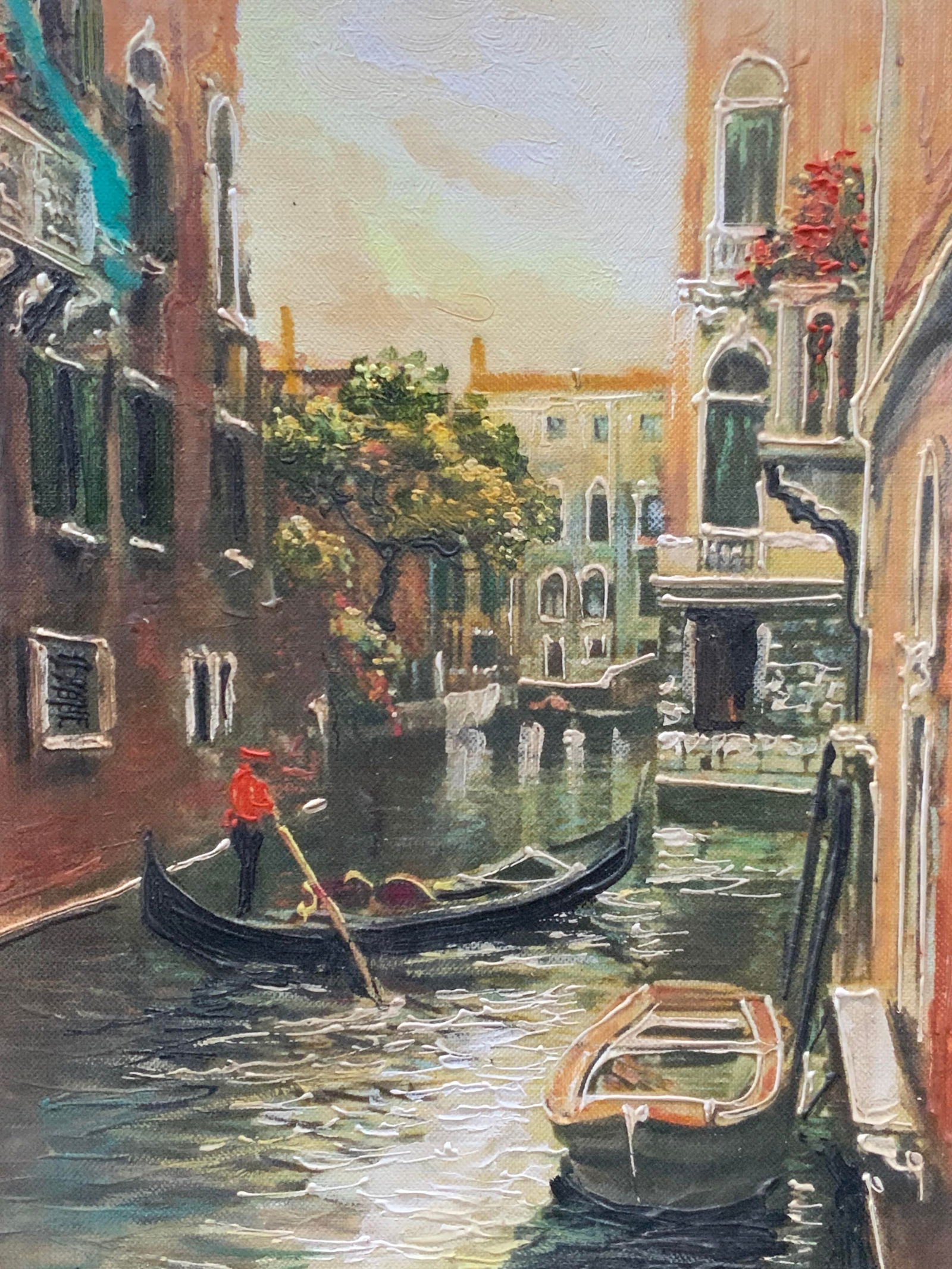 Sgd Italian Canal Scene Oil Painting (1 of 7)