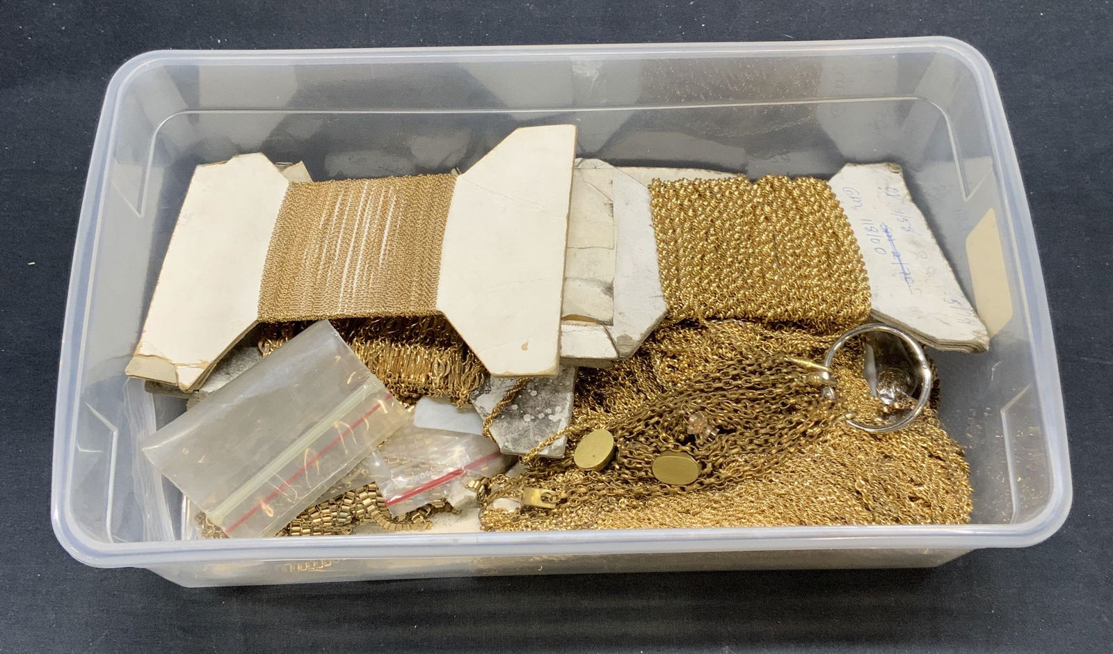 Group Lot Jewelry Makers Gold Tn Chains + (1 of 8)