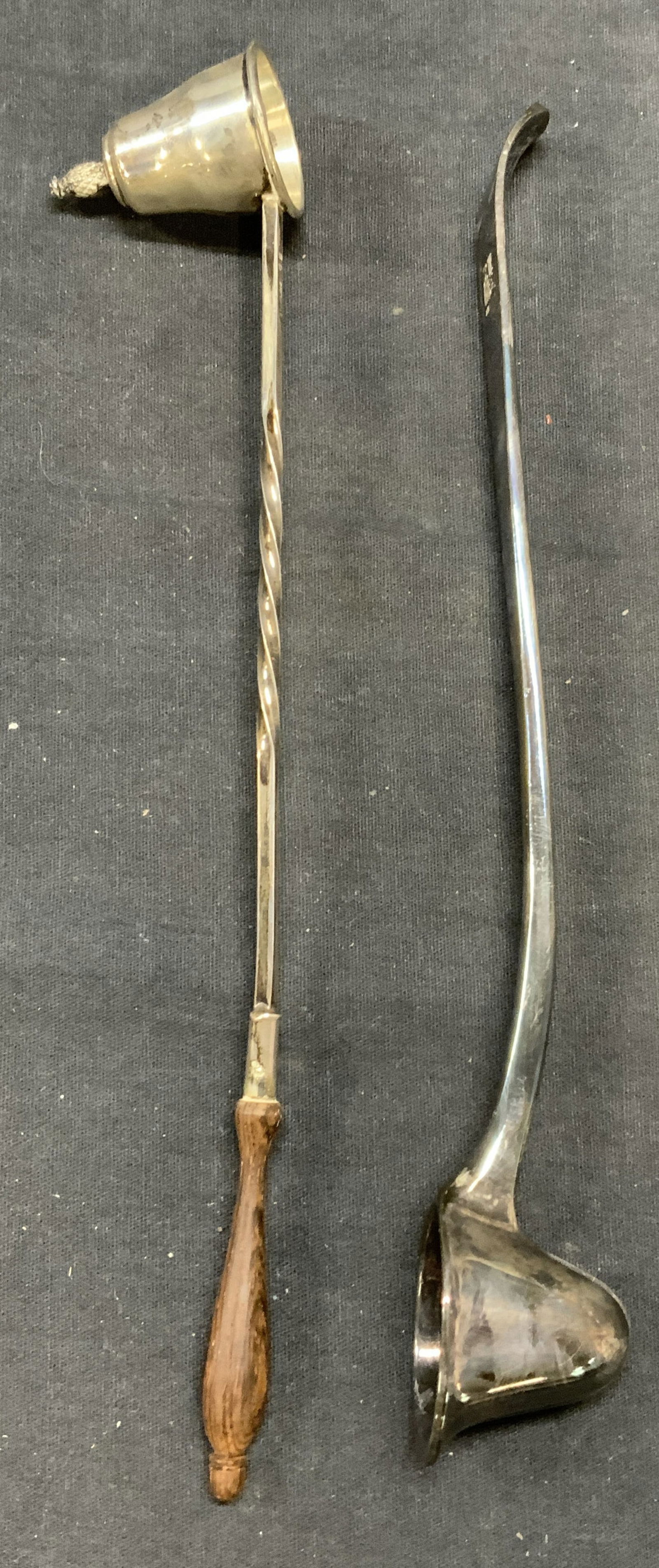 Lot 2 Vtg Sterling Silver & Plate Candle Snuffers (1 of 8)