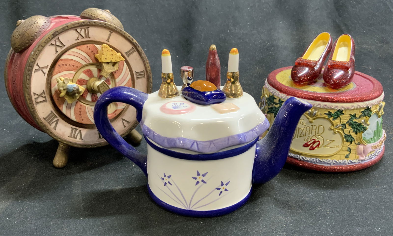 Lot 3 Music Boxes & Porcelain Teapot (1 of 6)