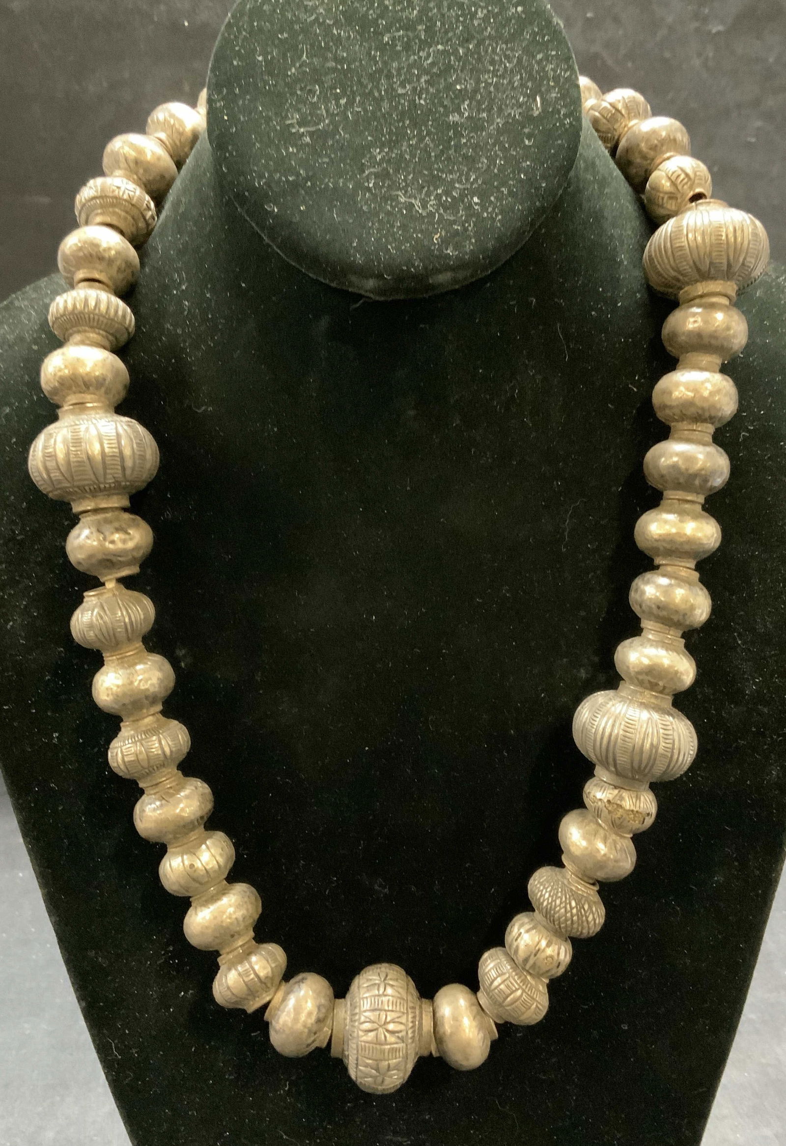 Vintage Sterling Silver Overlay Beaded Necklace (1 of 6)